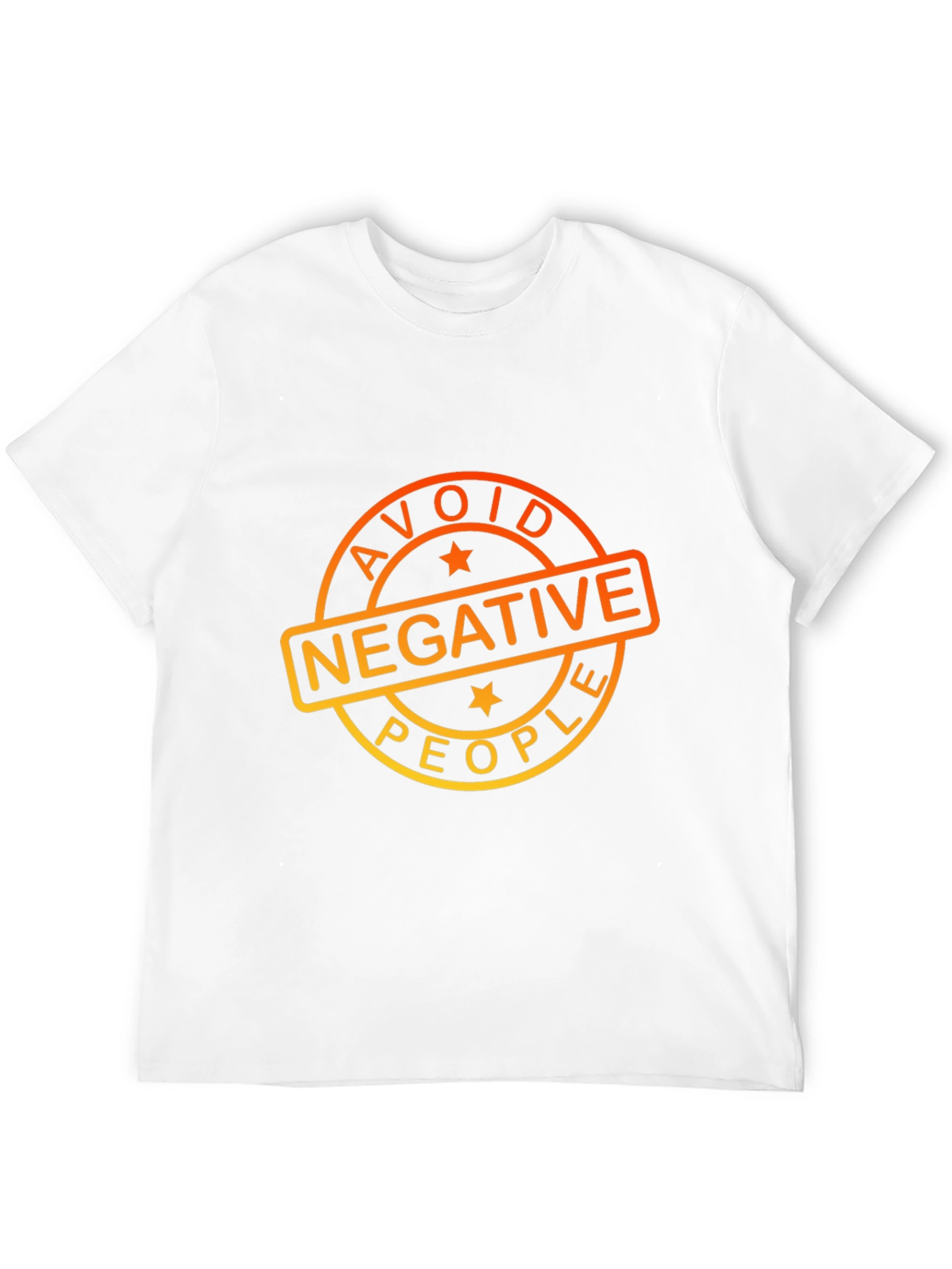 Black Avoid Negative People Graphic T-Shirt view 12