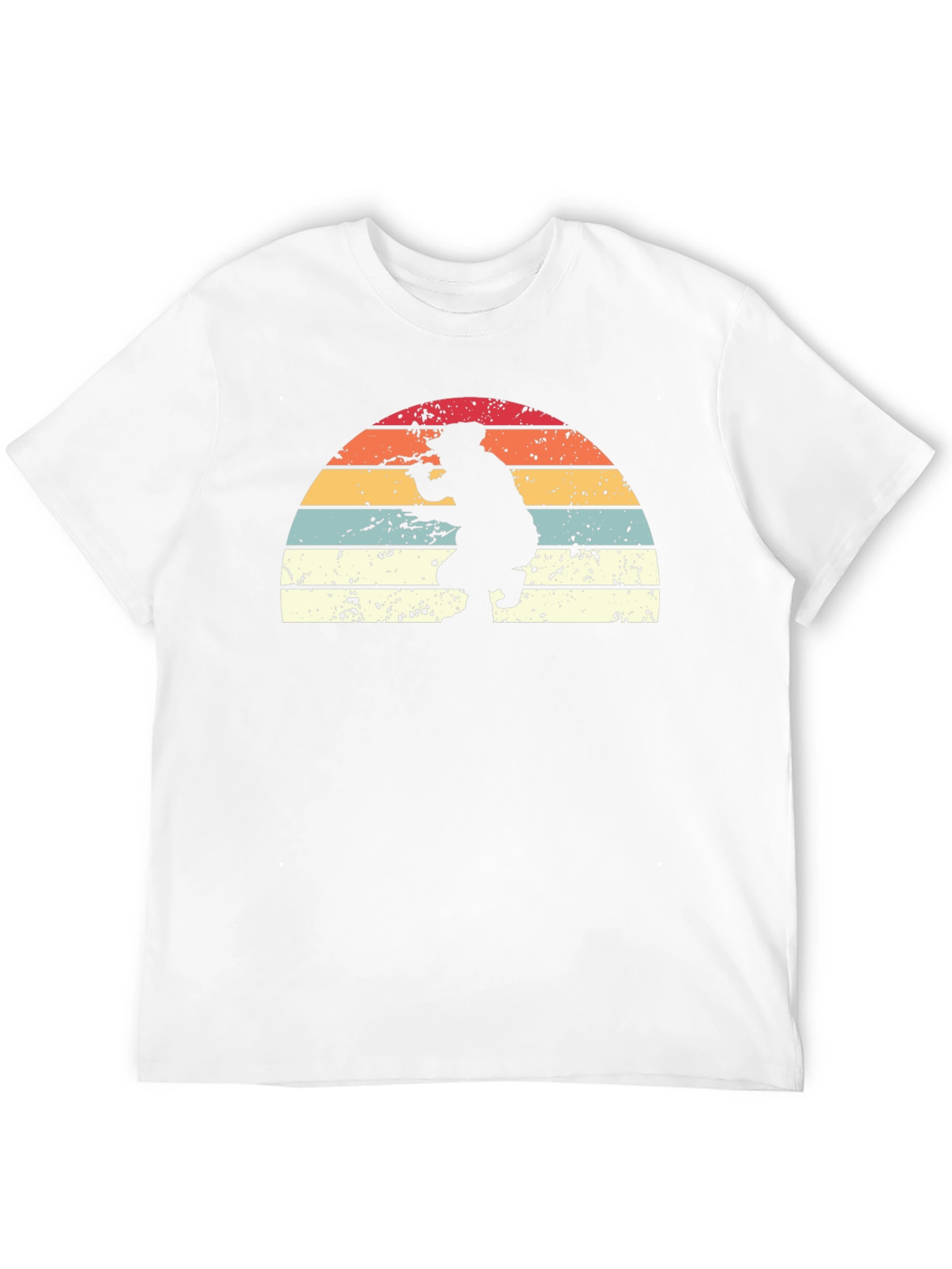 Black Retro Sunset Silhouette Graphic Tee - Black view 12