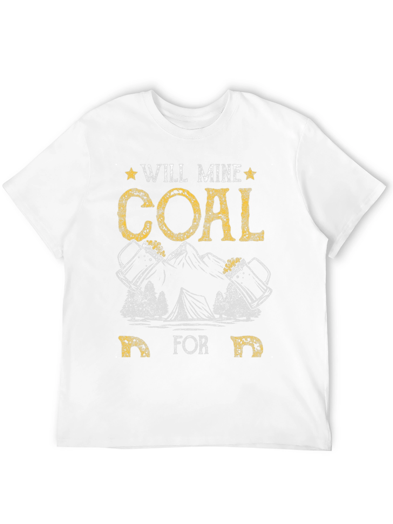 Black Will Mine Coal for Beer Funny T-Shirt view 12