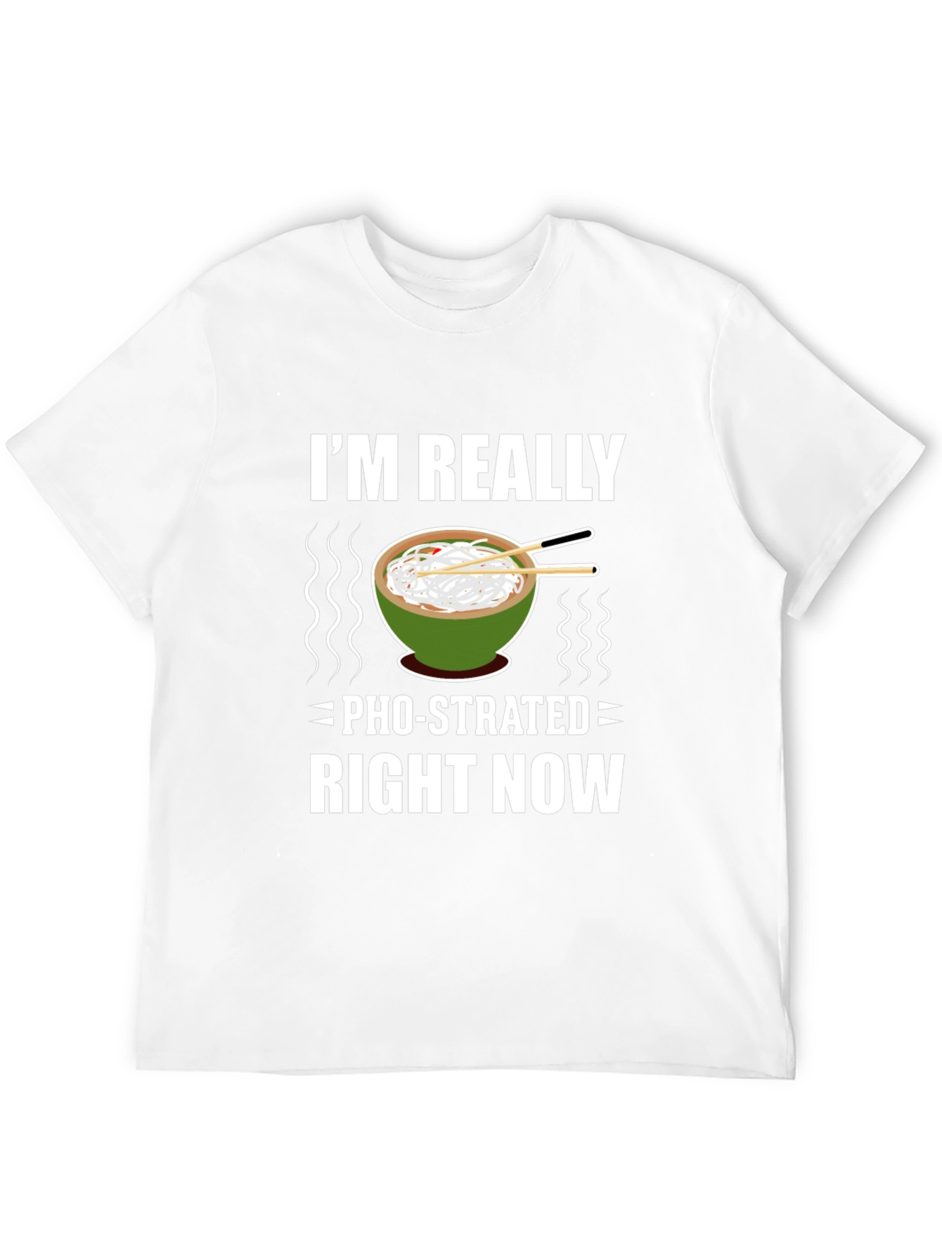 Black Pho-strated T-Shirt: Funny Noodle Soup Tee view 12