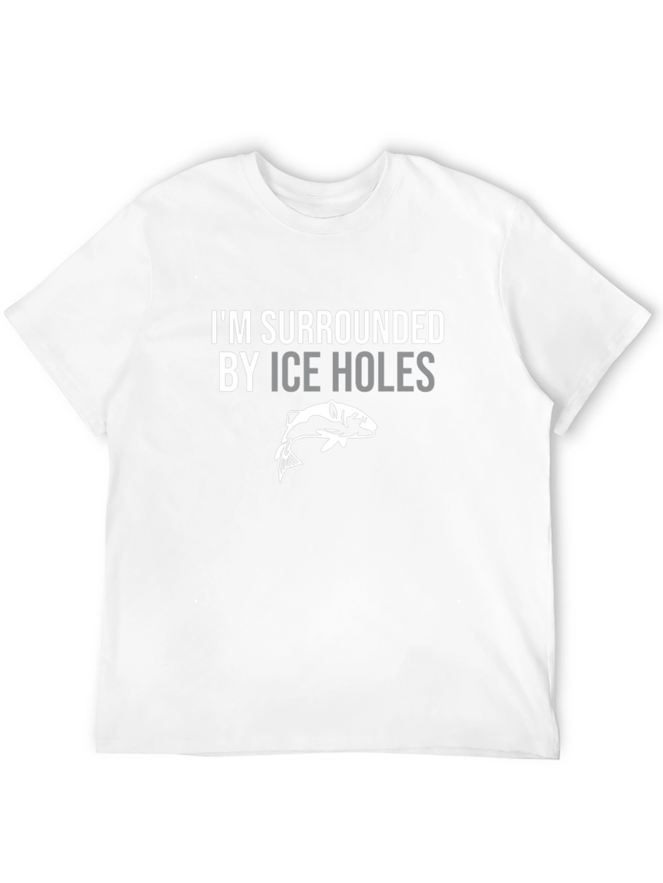 Black I'm Surrounded by Ice Holes Graphic Tee view 12
