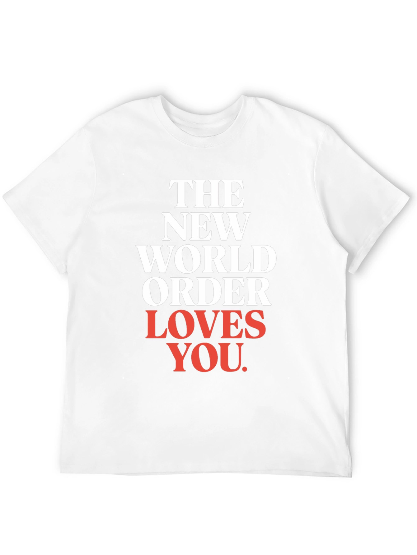 Black The New World Order Loves You T-Shirt view 12