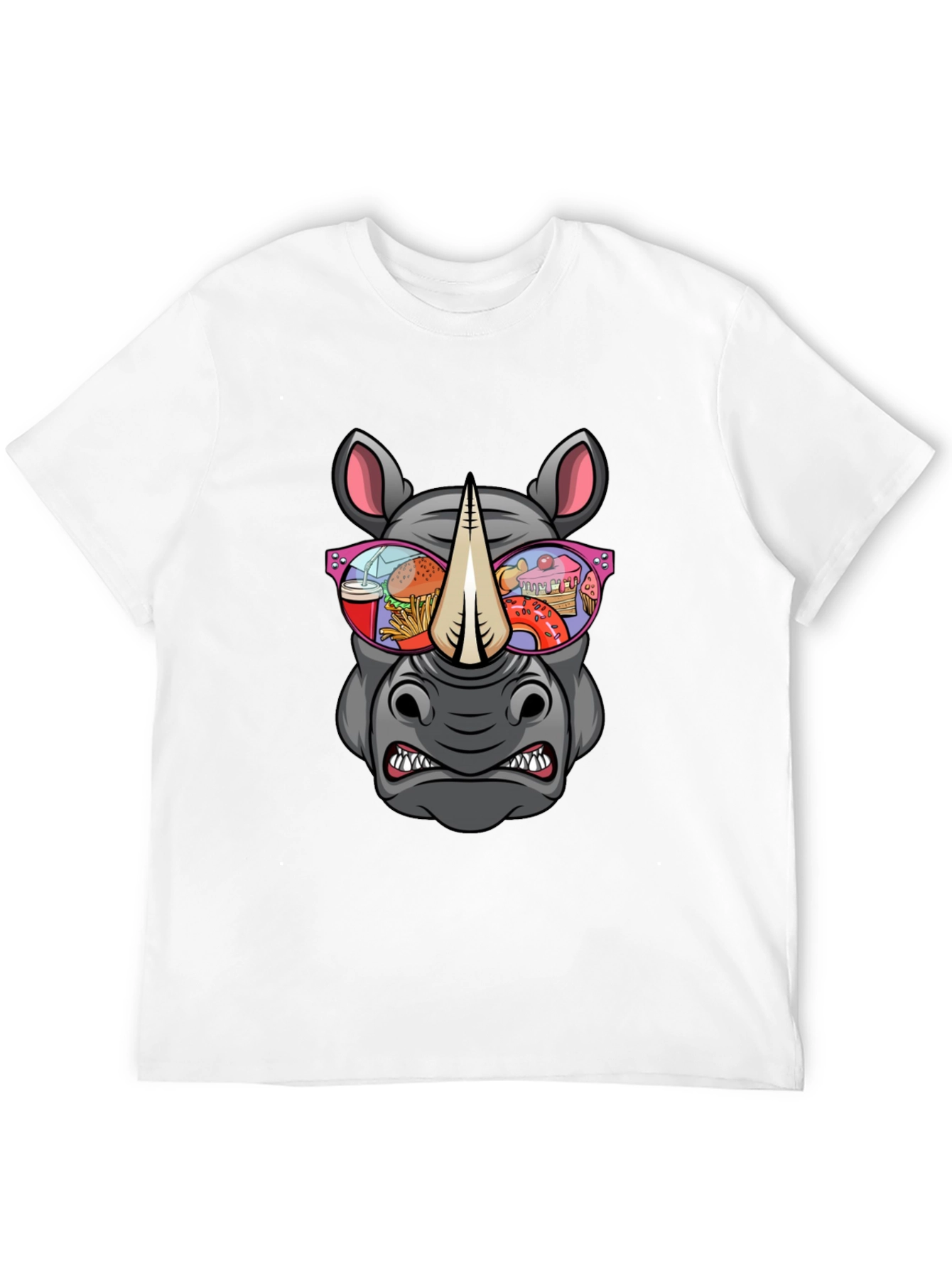 Black Rhino Fast Food Sunglasses Graphic Tee view 12