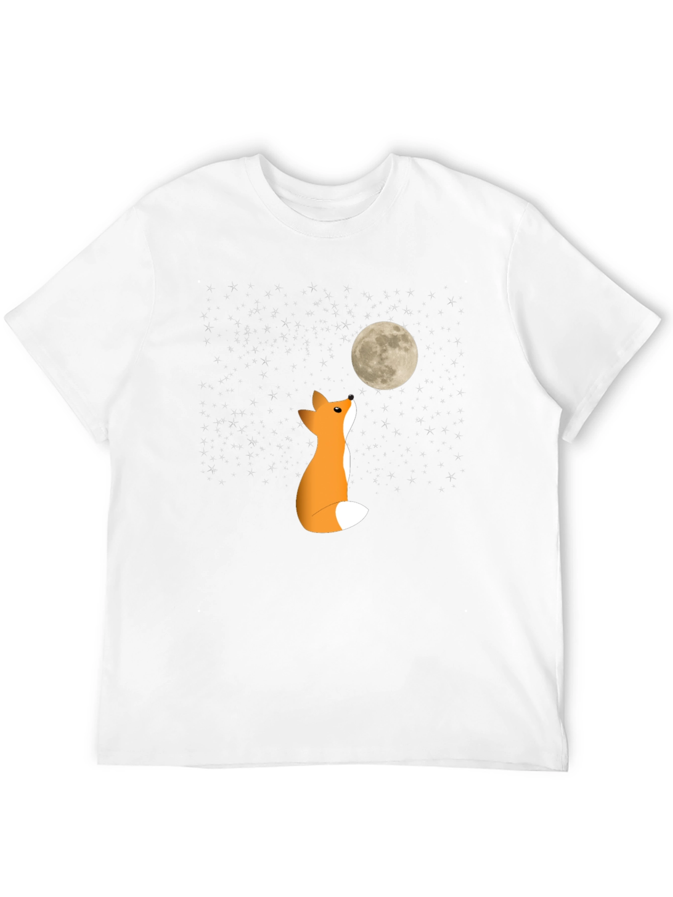 Black Fox Moon Graphic Tee - Soft Cotton Blend view 12