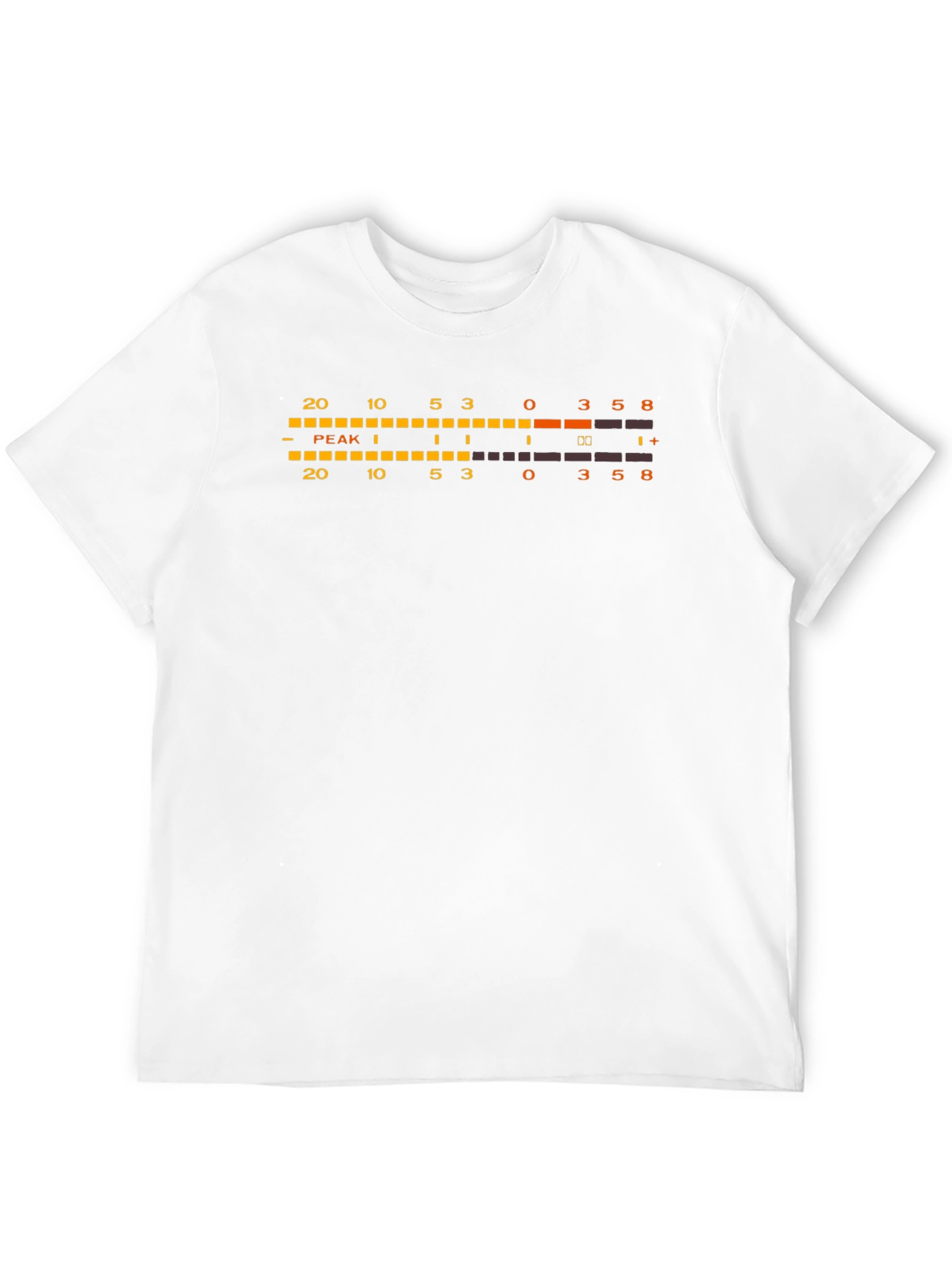 Black Audio Level Meter Graphic T-Shirt view 12