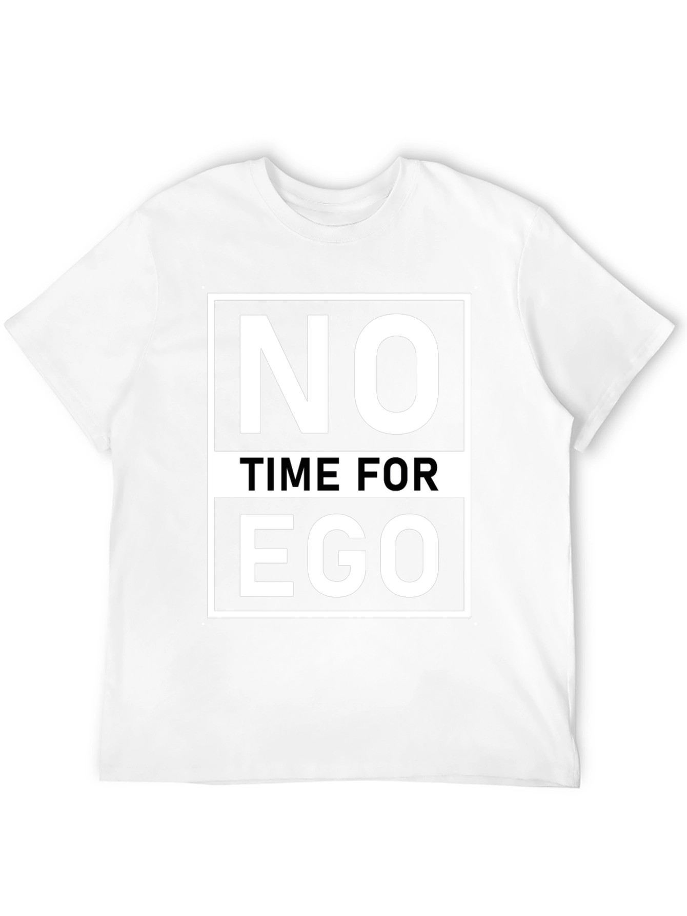 Black No Time For Ego Graphic T-Shirt view 12