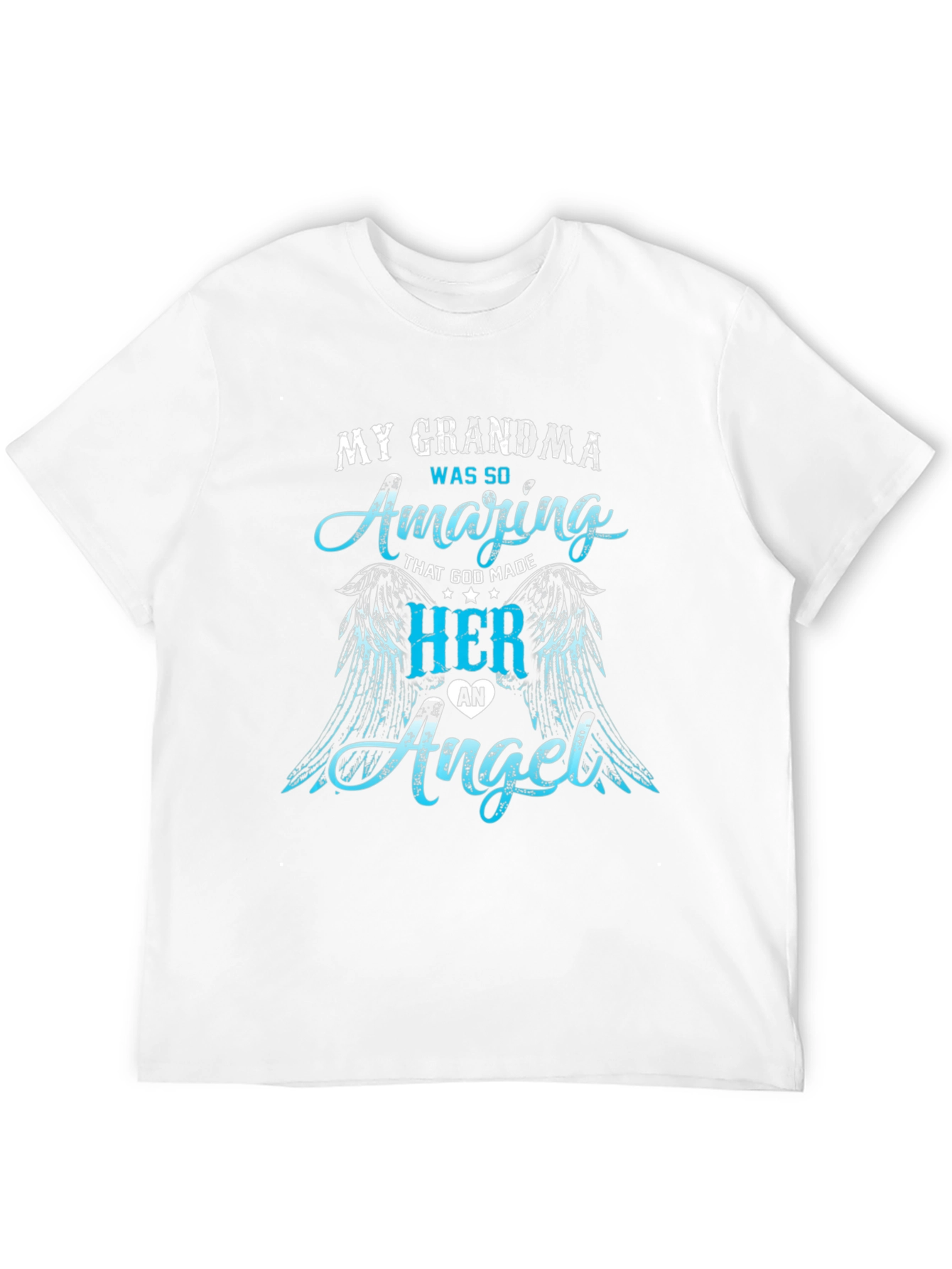 Black My Grandma Was So Amazing Angel Wings T-Shirt view 12
