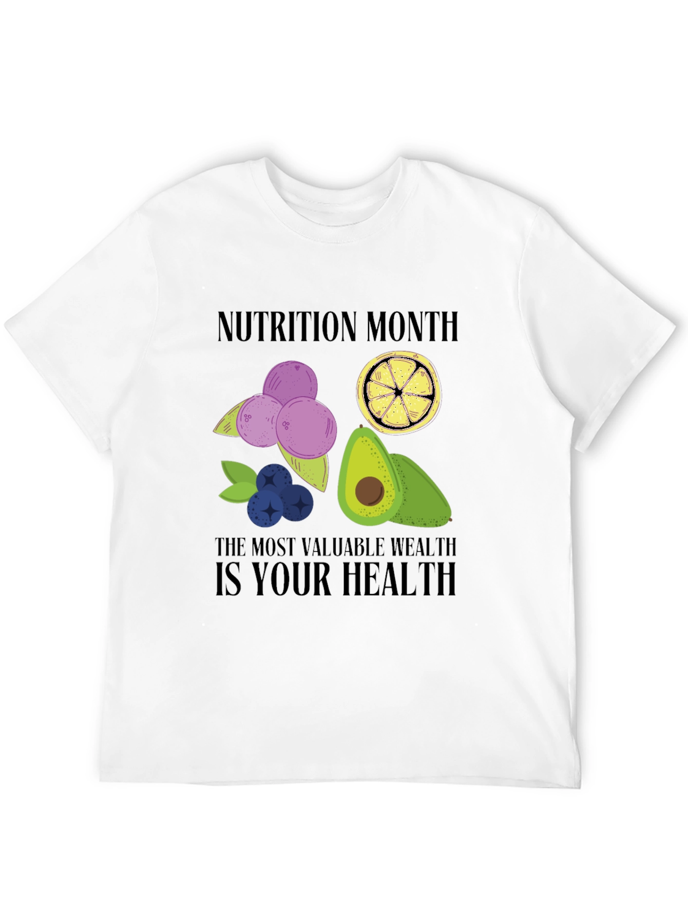 Black Nutrition Month T-Shirt: Healthy Wealth view 12