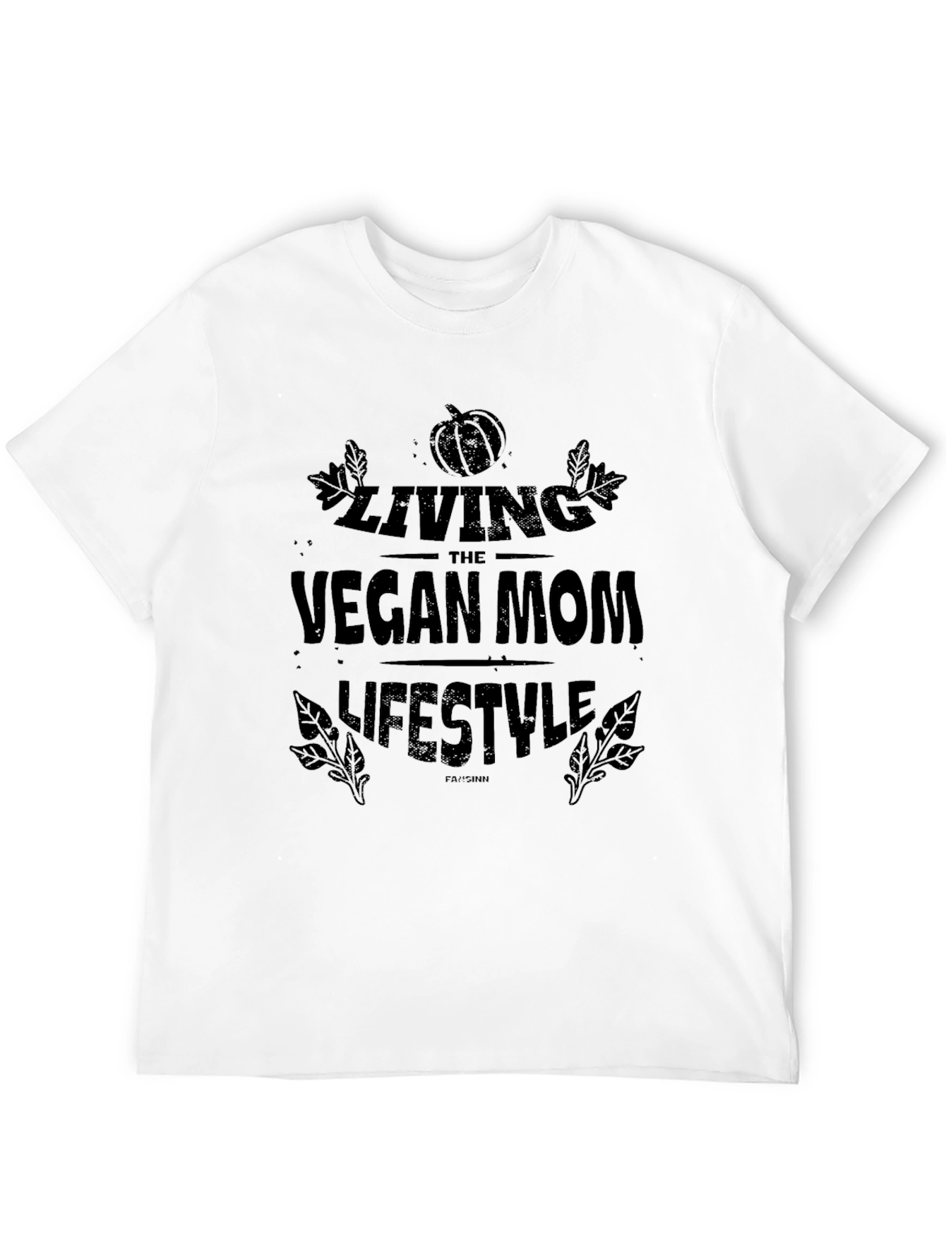 Black Vegan Mom Lifestyle Graphic Tee - Black view 12