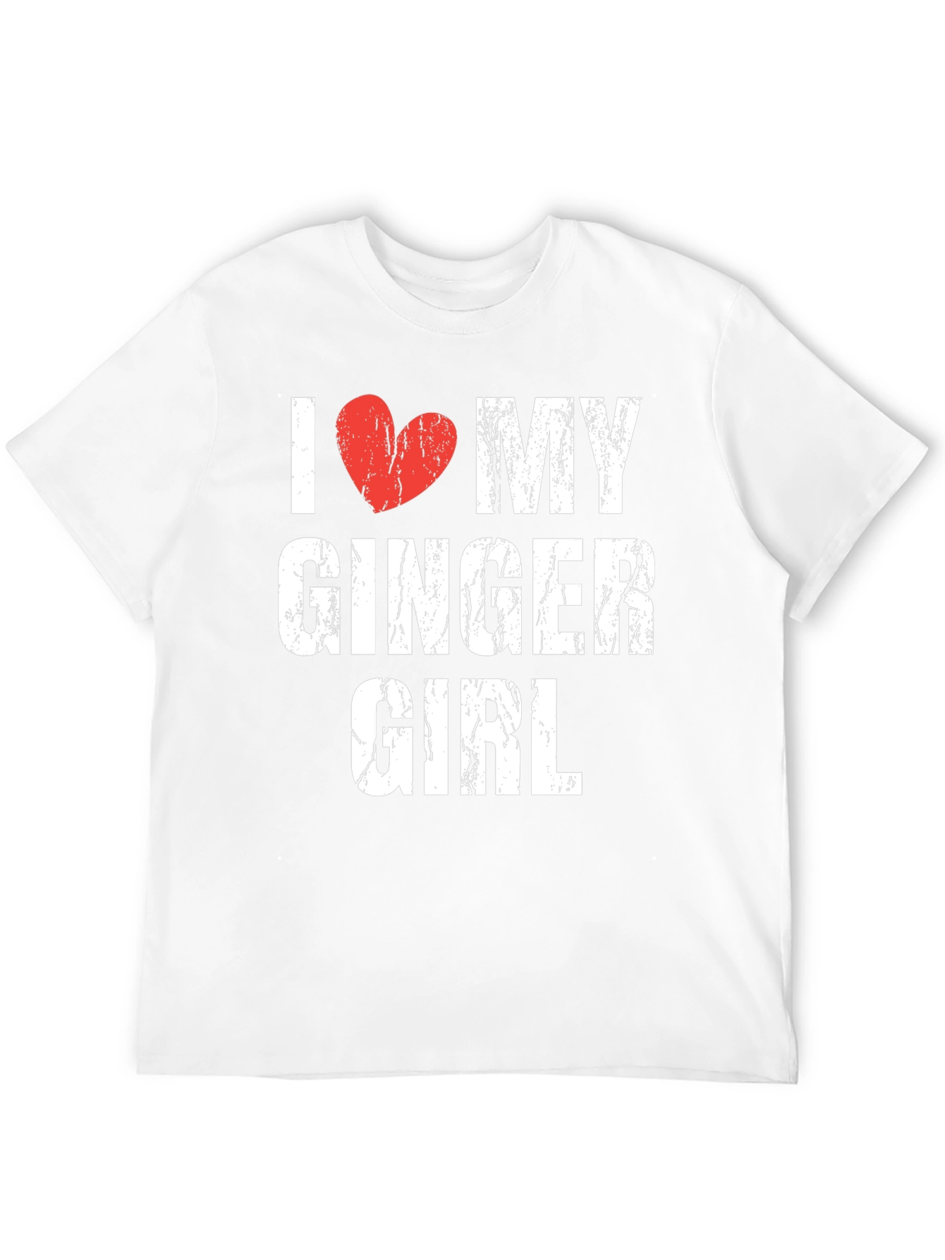Black I Heart My Ginger Girl Tee - Distressed Graphic view 12