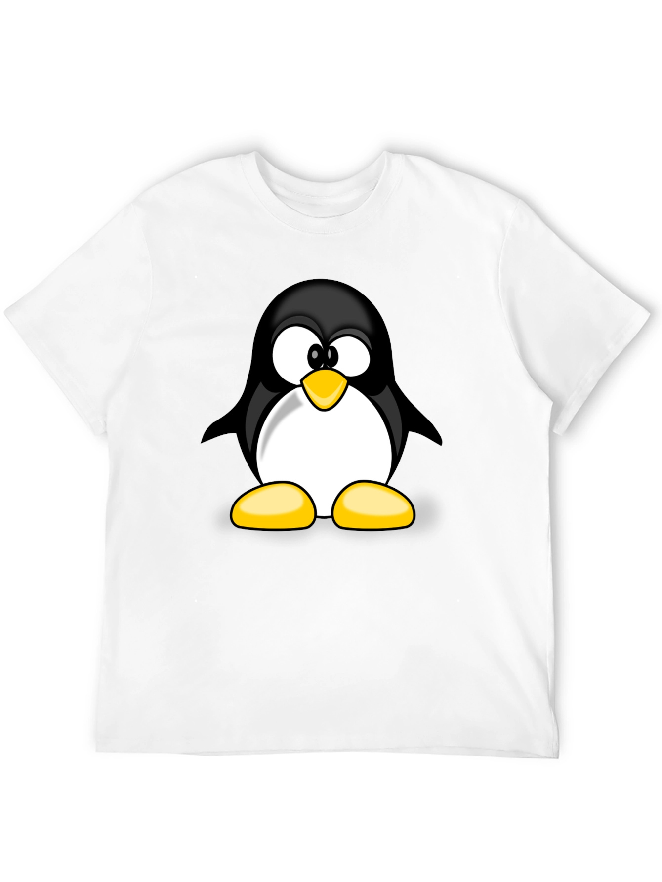 Black Penguin Graphic T-Shirt - Black Cotton Tee view 12