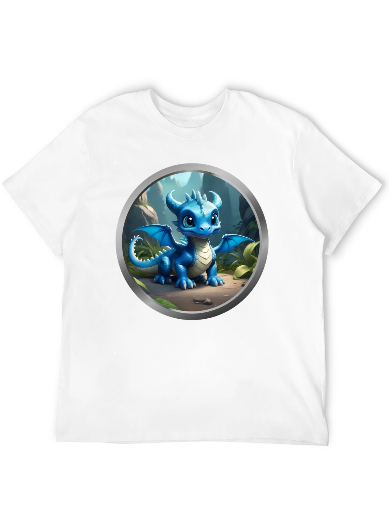Black Cute Dragon Graphic Tee view 12