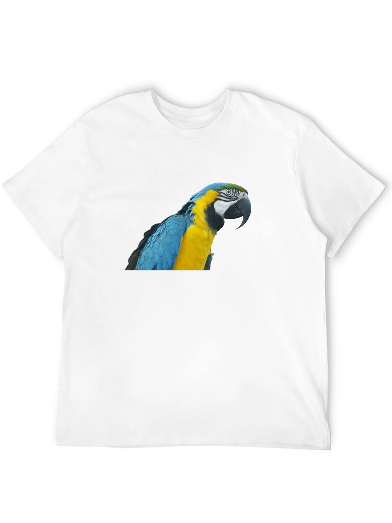 Black Parrot Graphic T-Shirt - Men's Crew Neck Tee view 12