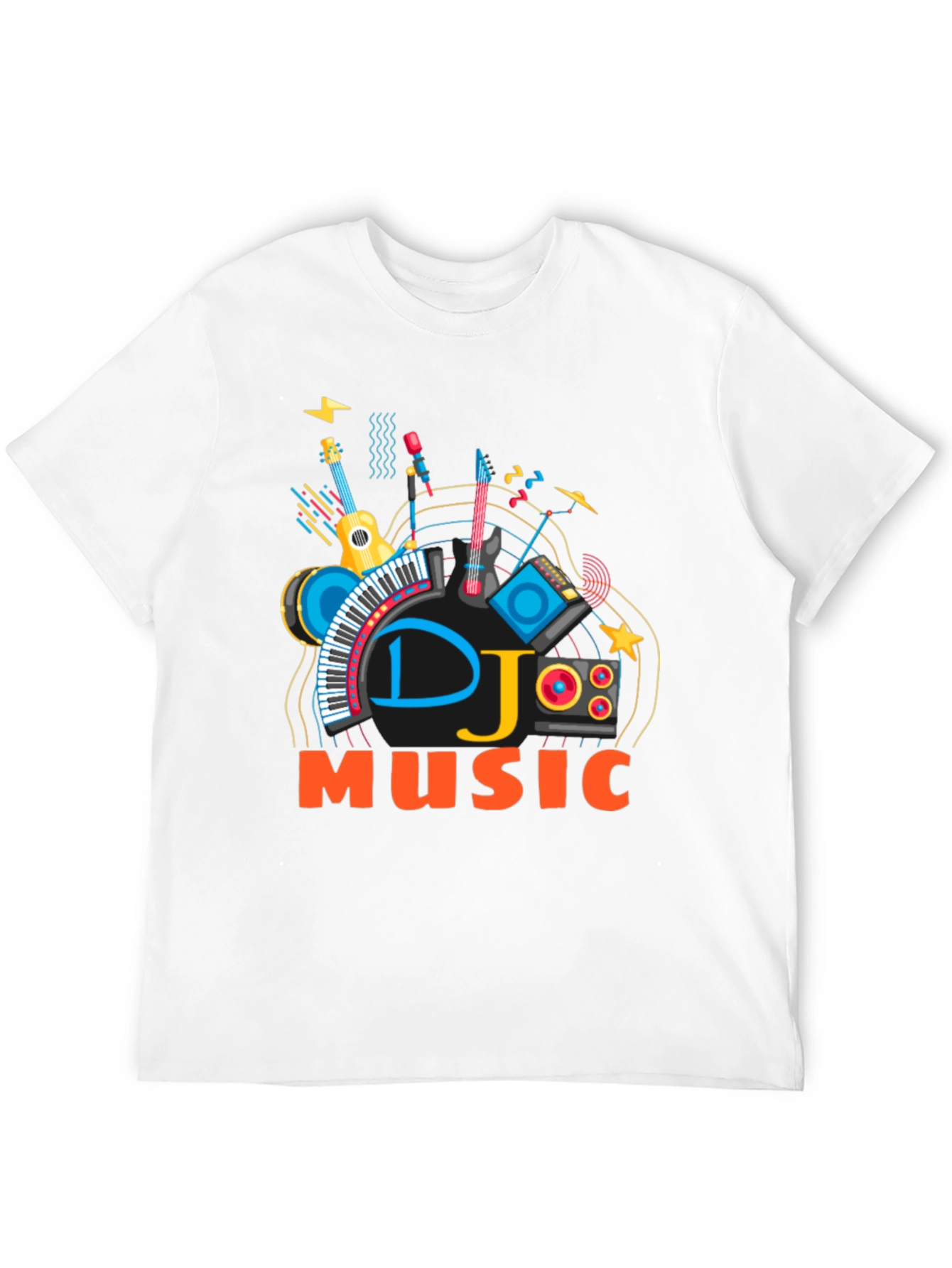 Black DJ Music Graphic T-Shirt view 12