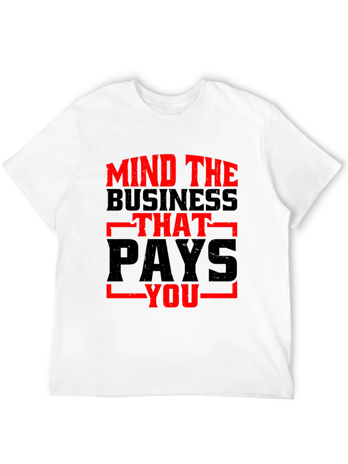 Black Mind the Business Graphic Tee - Bold Black Shirt view 12