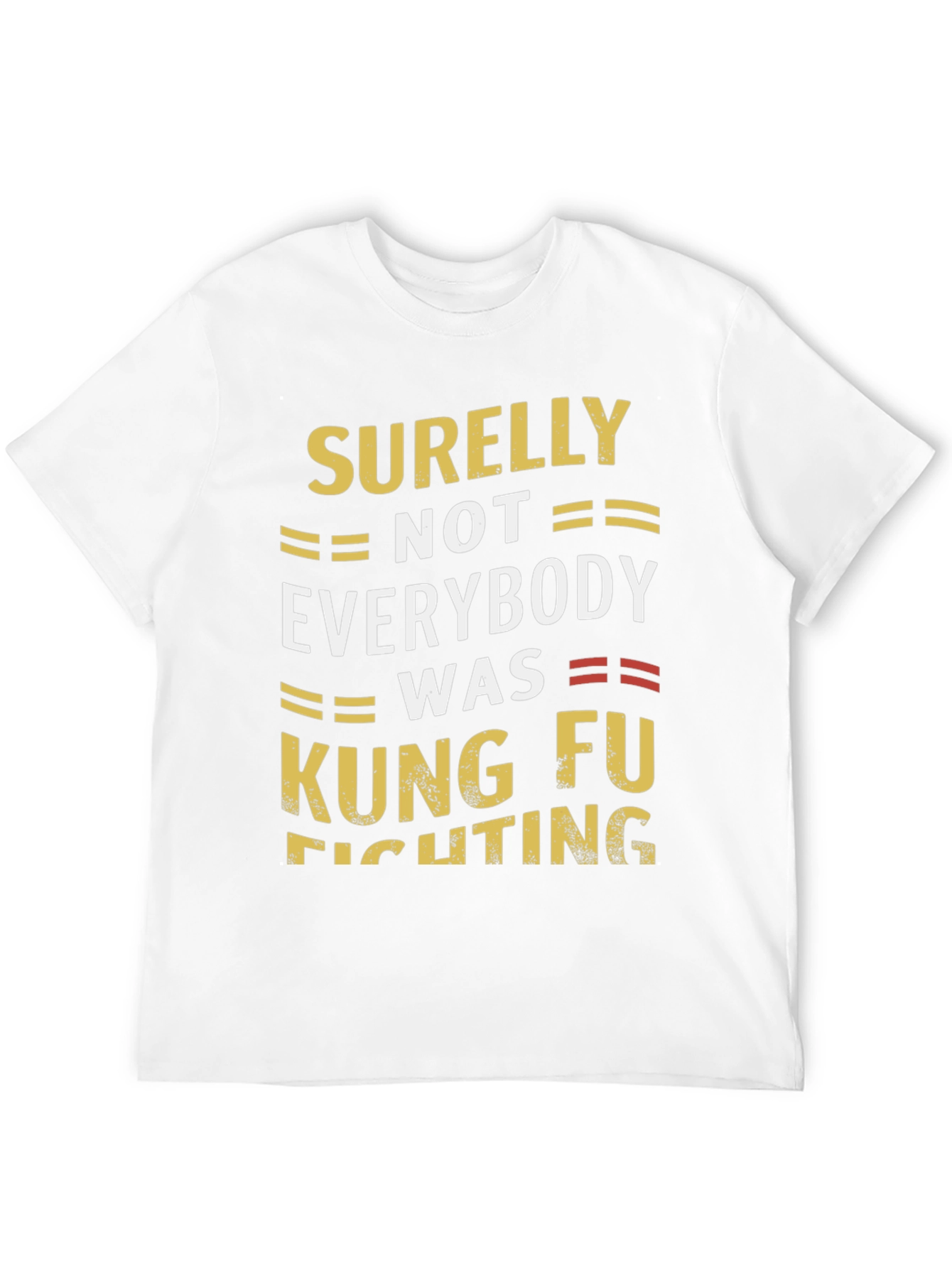 Black Kung Fu Fighting T-Shirt Funny Slogan Tee view 12