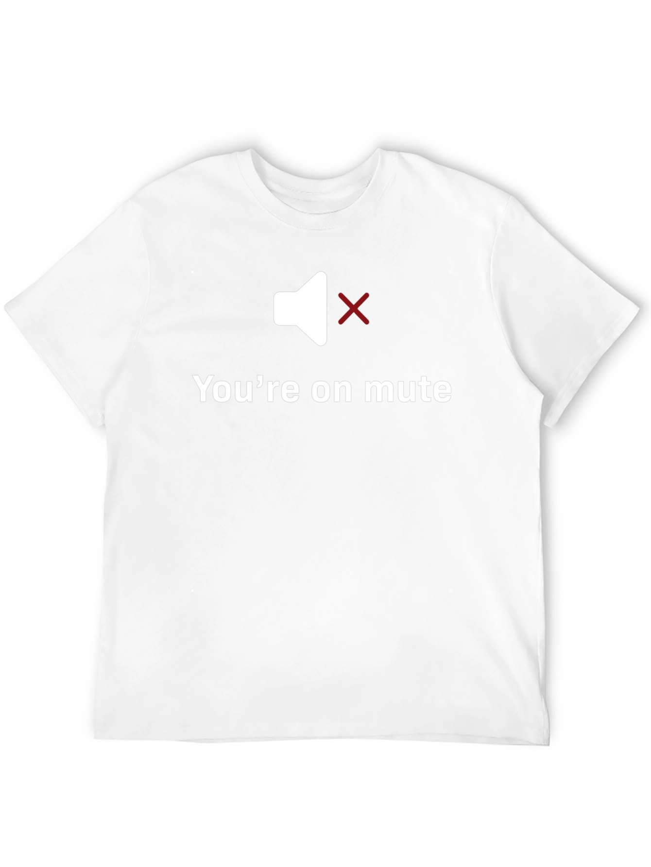 Black You're on Mute Funny Black T-Shirt view 12