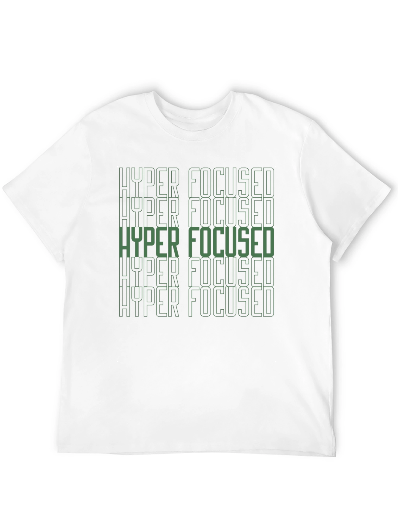 Black Hyper Focused Graphic Tee - Men's Black T-Shirt view 12