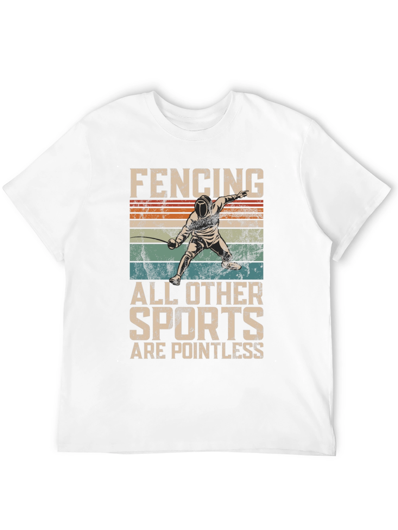Black Fencing T-Shirt - All Other Sports Are Pointless view 12