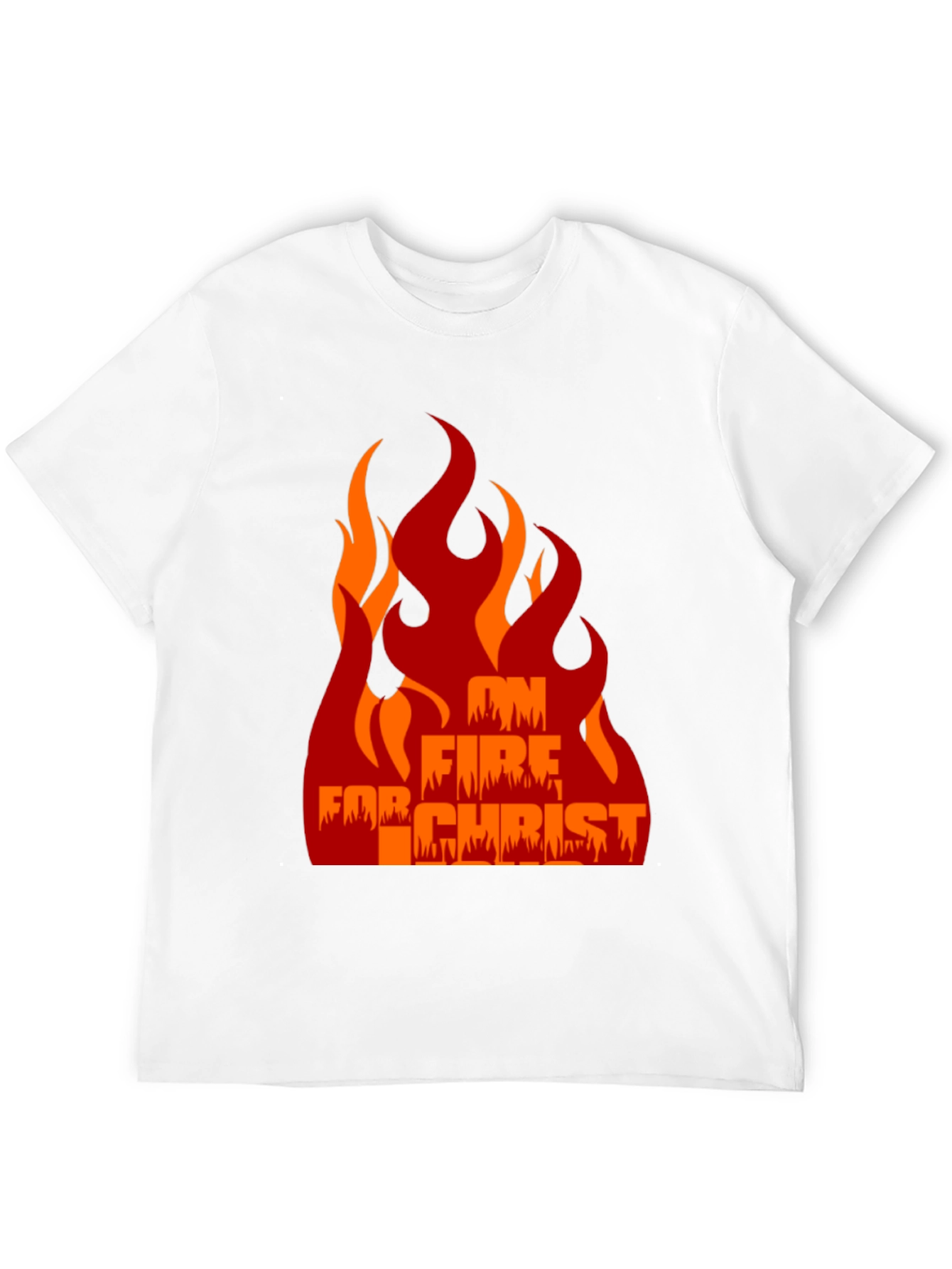 Black On Fire For Christ Graphic Tee view 12