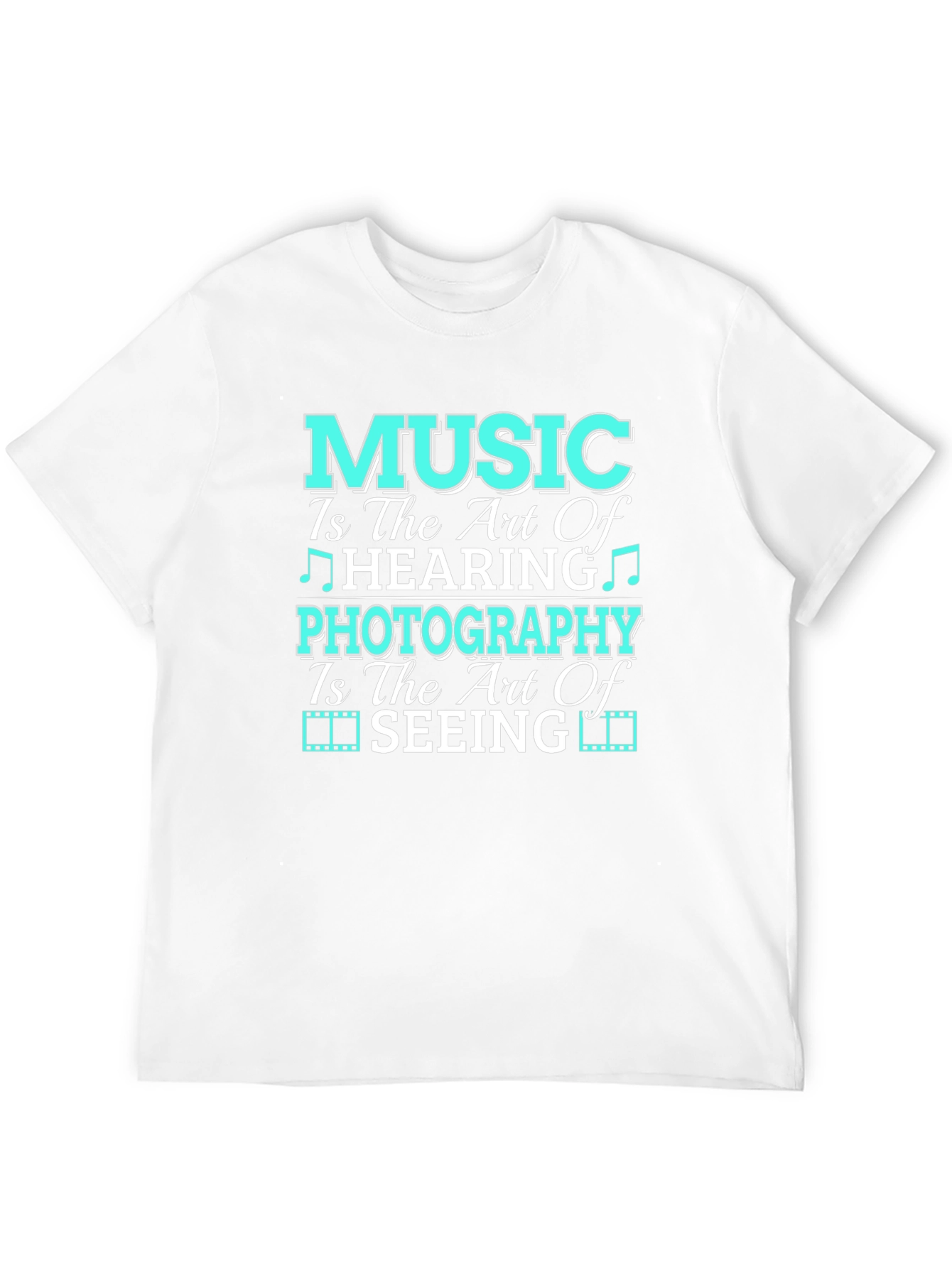 Black Music & Photography Art T-Shirt view 12