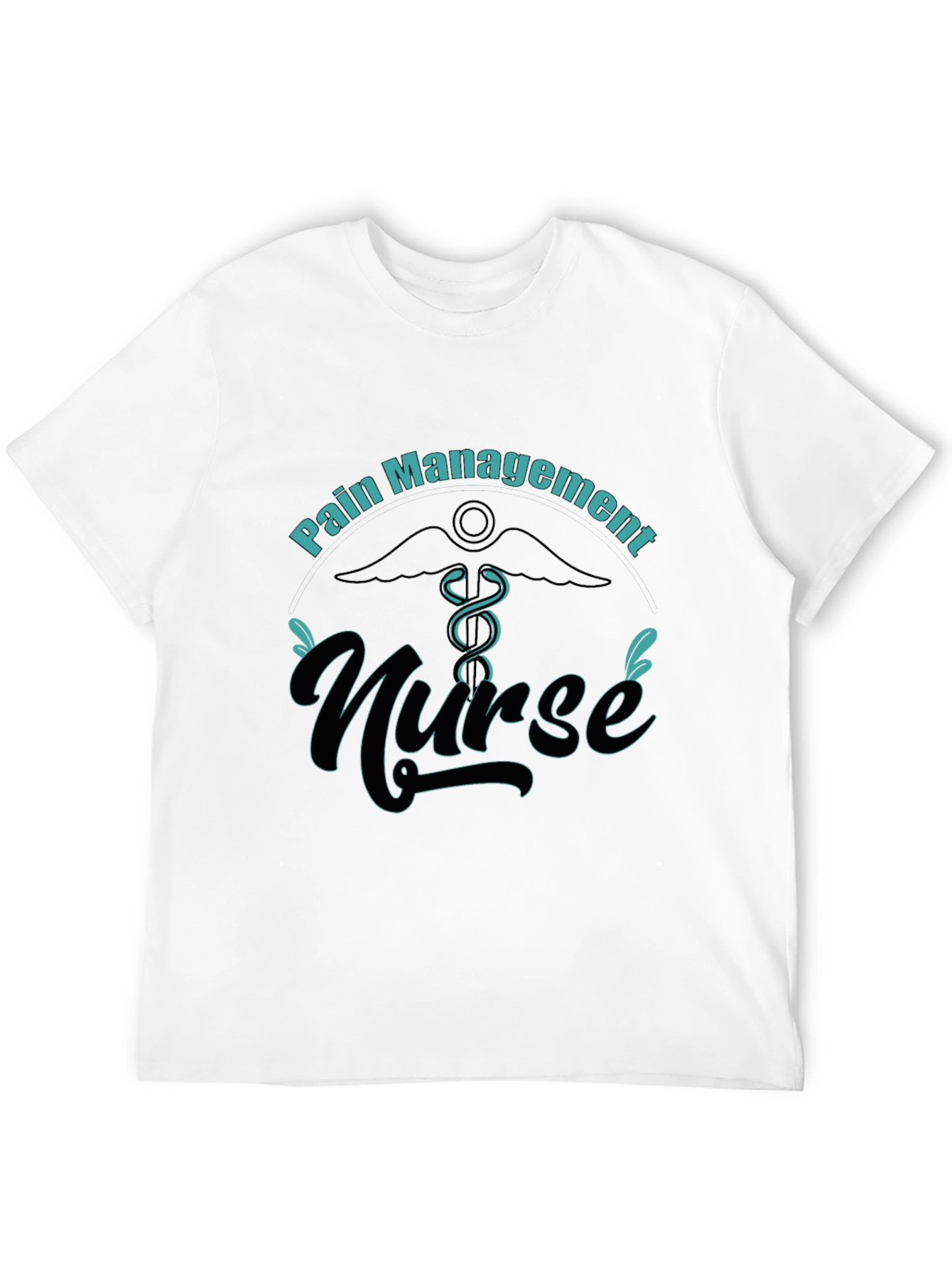 Black Pain Management Nurse T-Shirt view 12