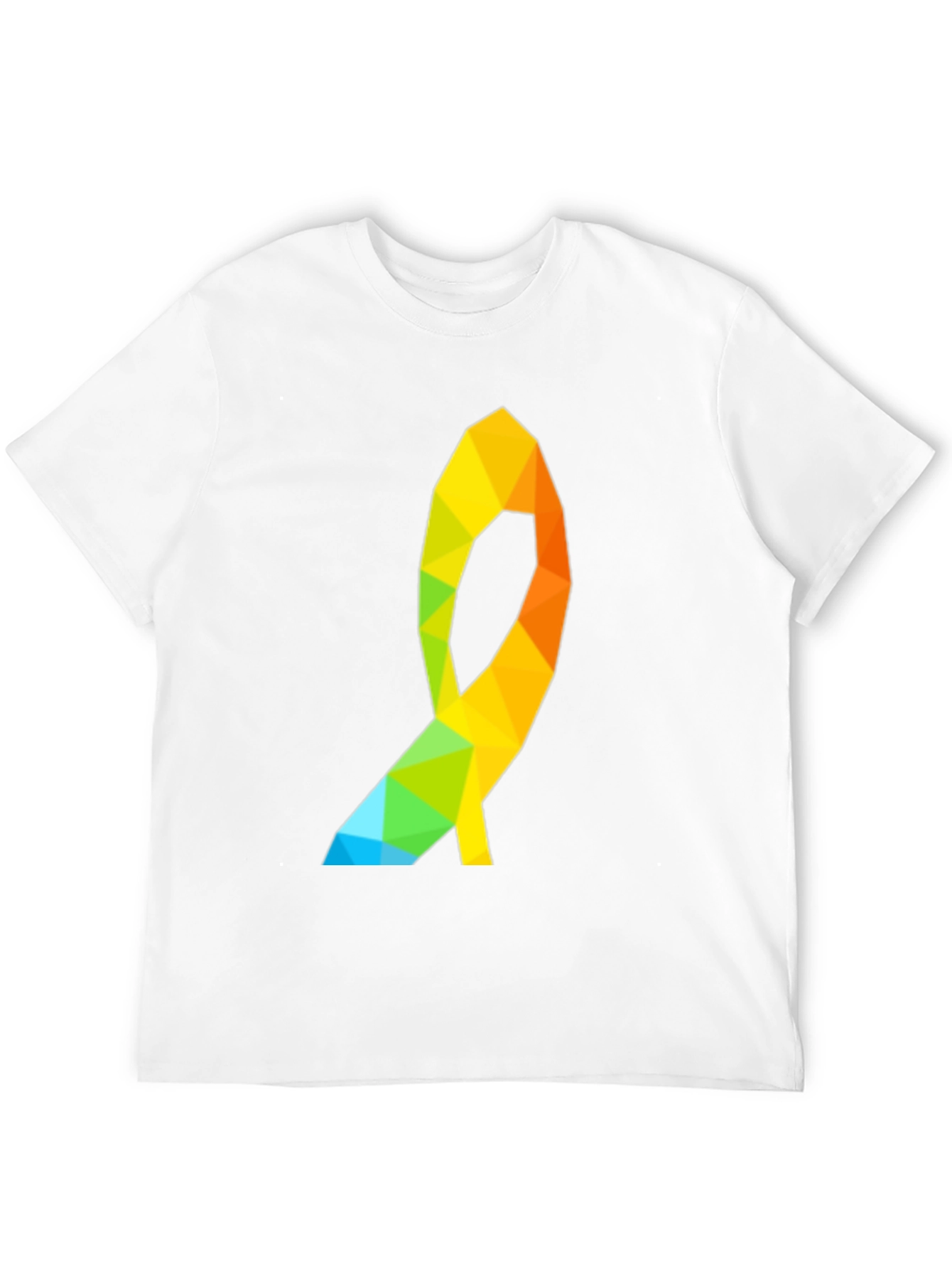 Black Geometric Ribbon Graphic Tee - Modern Casual Style view 12