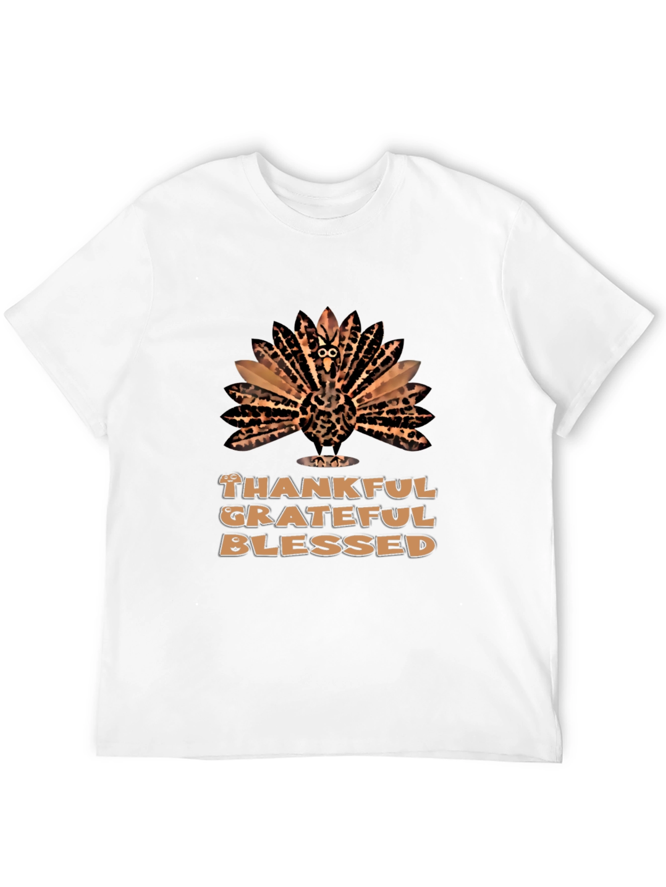 Black Thankful Turkey Graphic Tee view 12