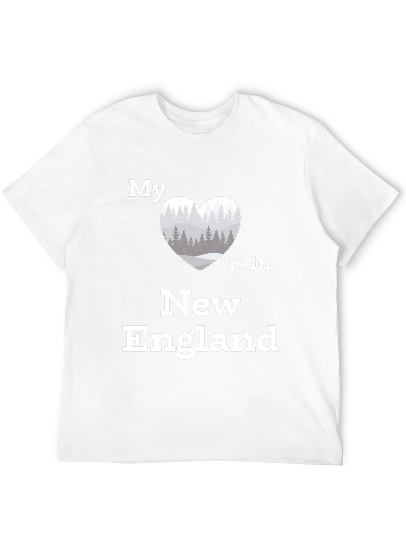 Black New England Love T-Shirt | Heart Graphic Tee view 12