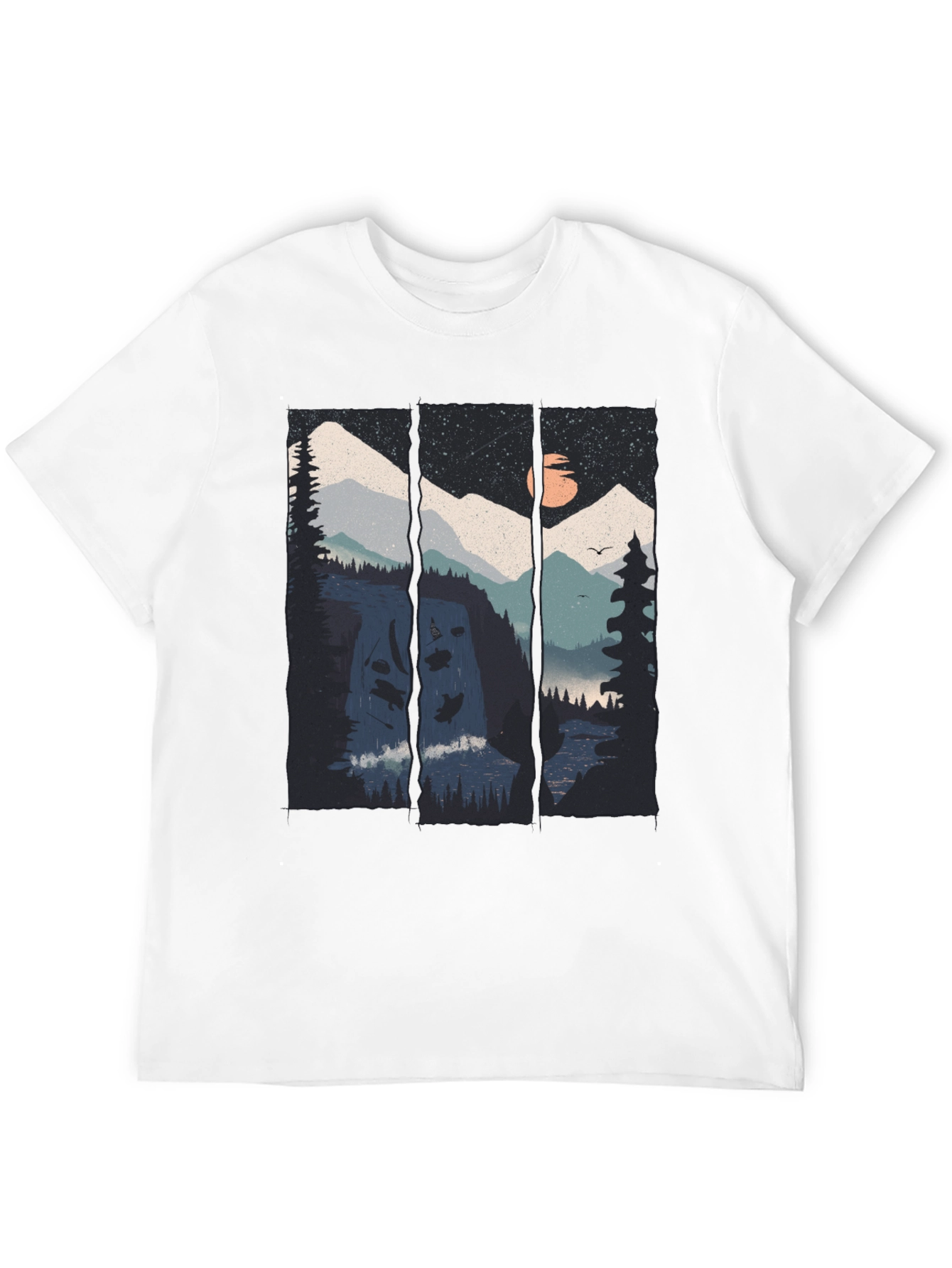 Black Mountain Vista Graphic Tee - Black Cotton Blend view 12