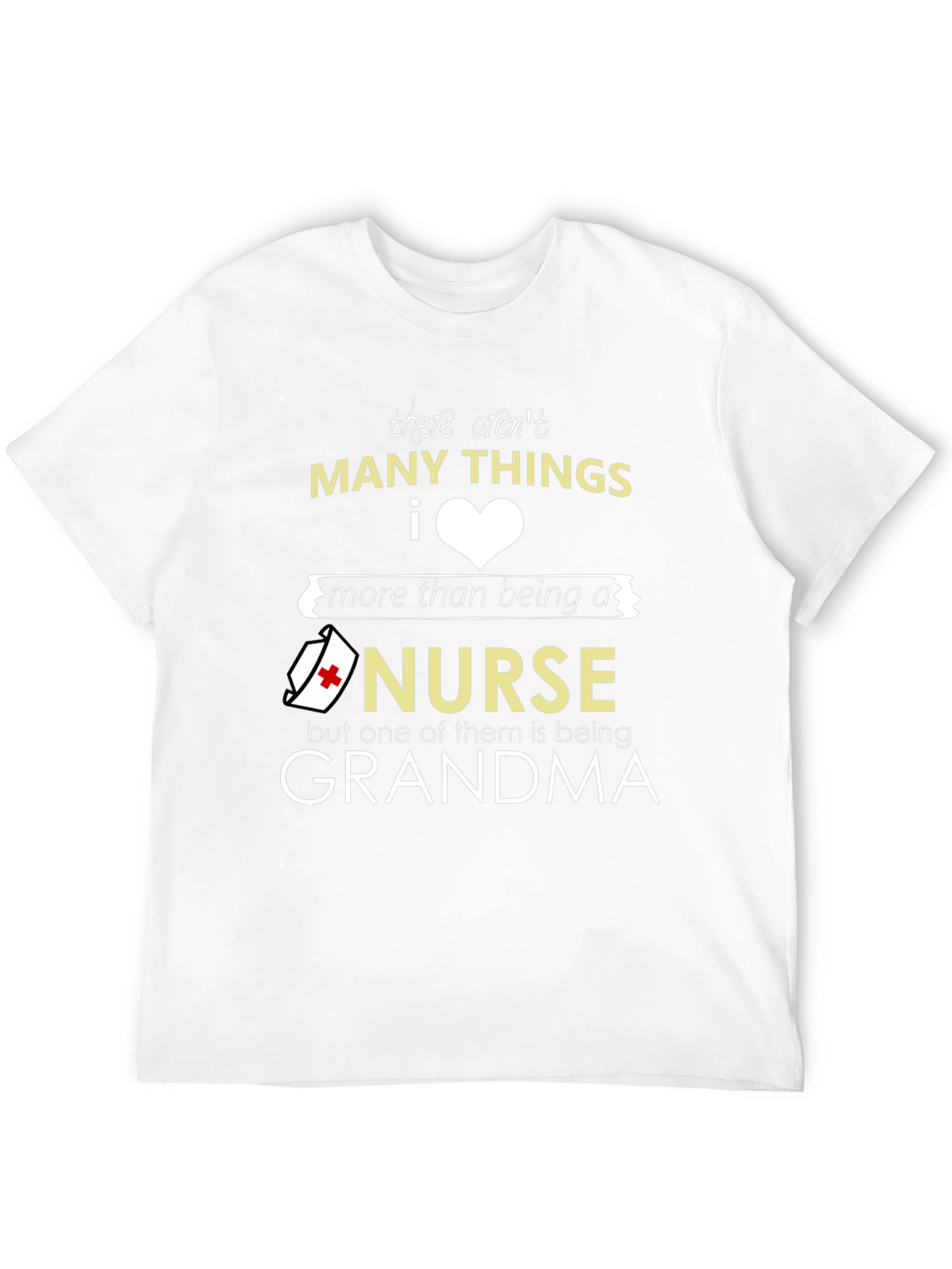 Black Nurse Grandma T-Shirt: Many Things I Love view 12