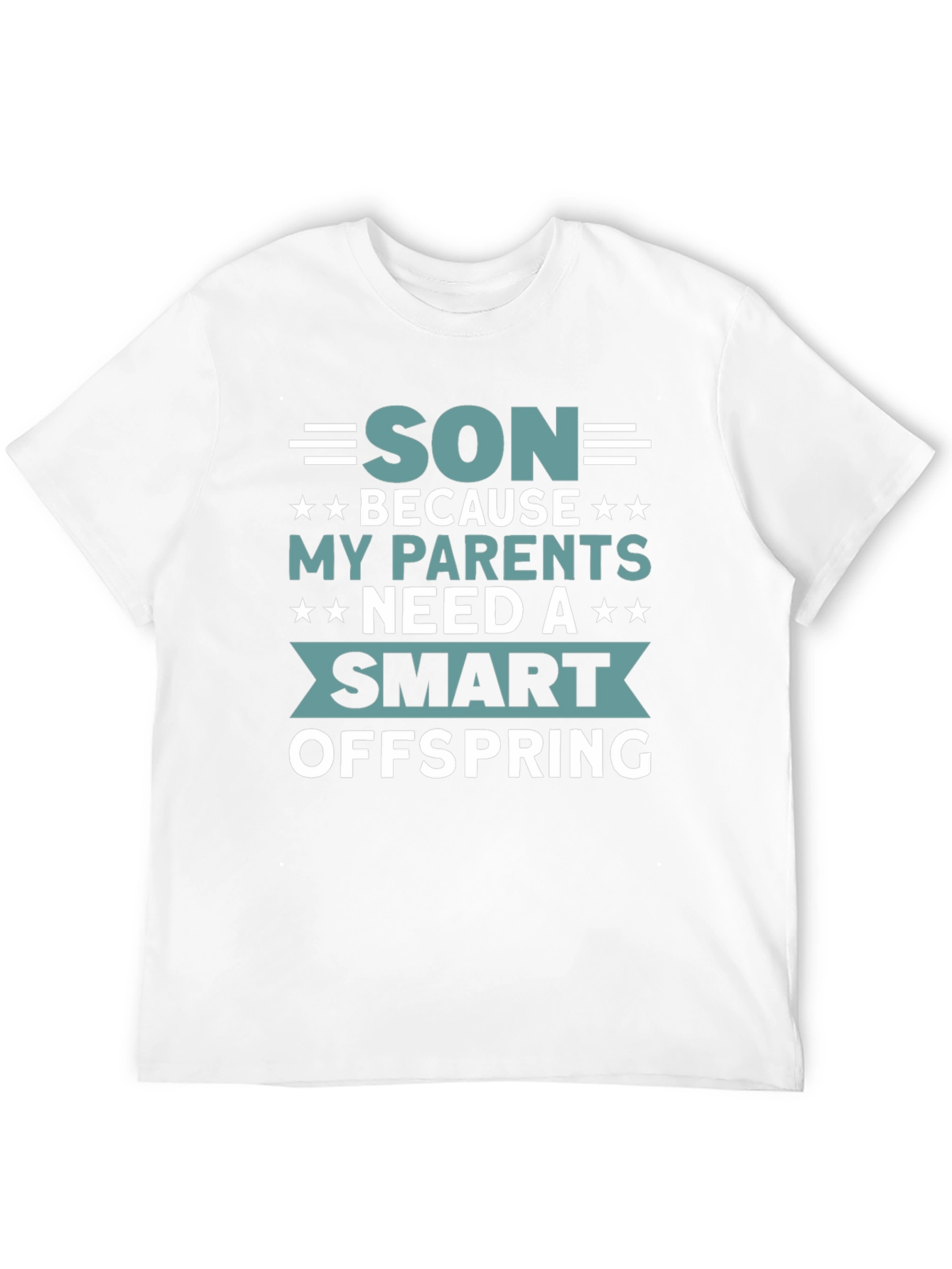 Black Funny "Smart Son" Graphic Tee view 12