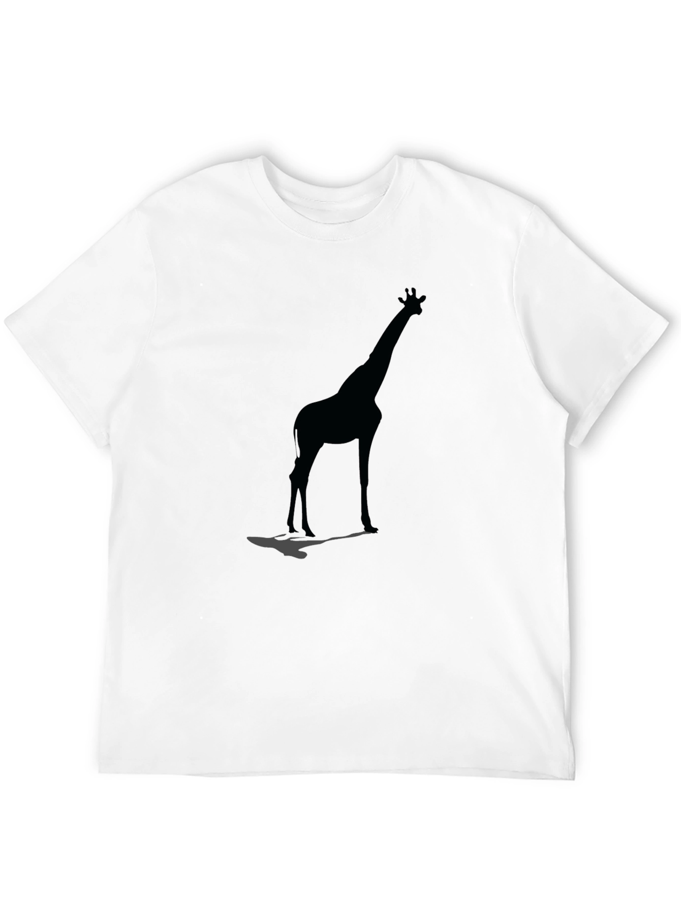 Black Giraffe Silhouette Black Graphic Tee view 12