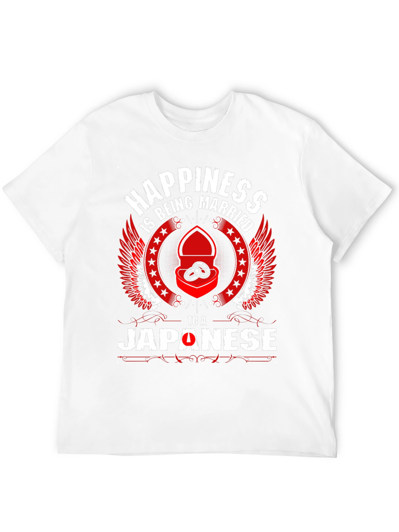 Black Happiness Being Married to a Japanese T-Shirt view 12