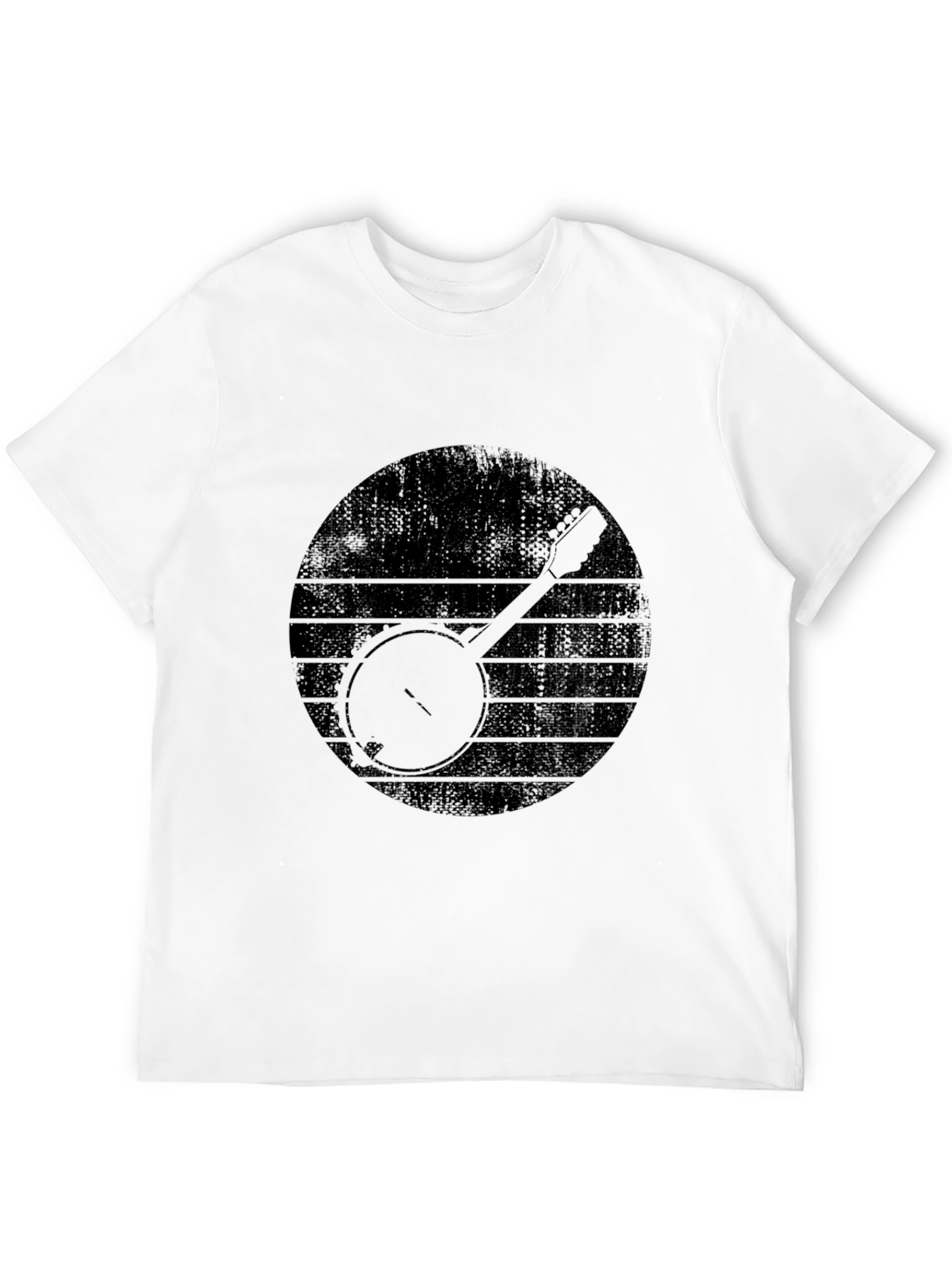 Black Banjo Graphic Tee - Vintage Music Lover T-Shirt view 12