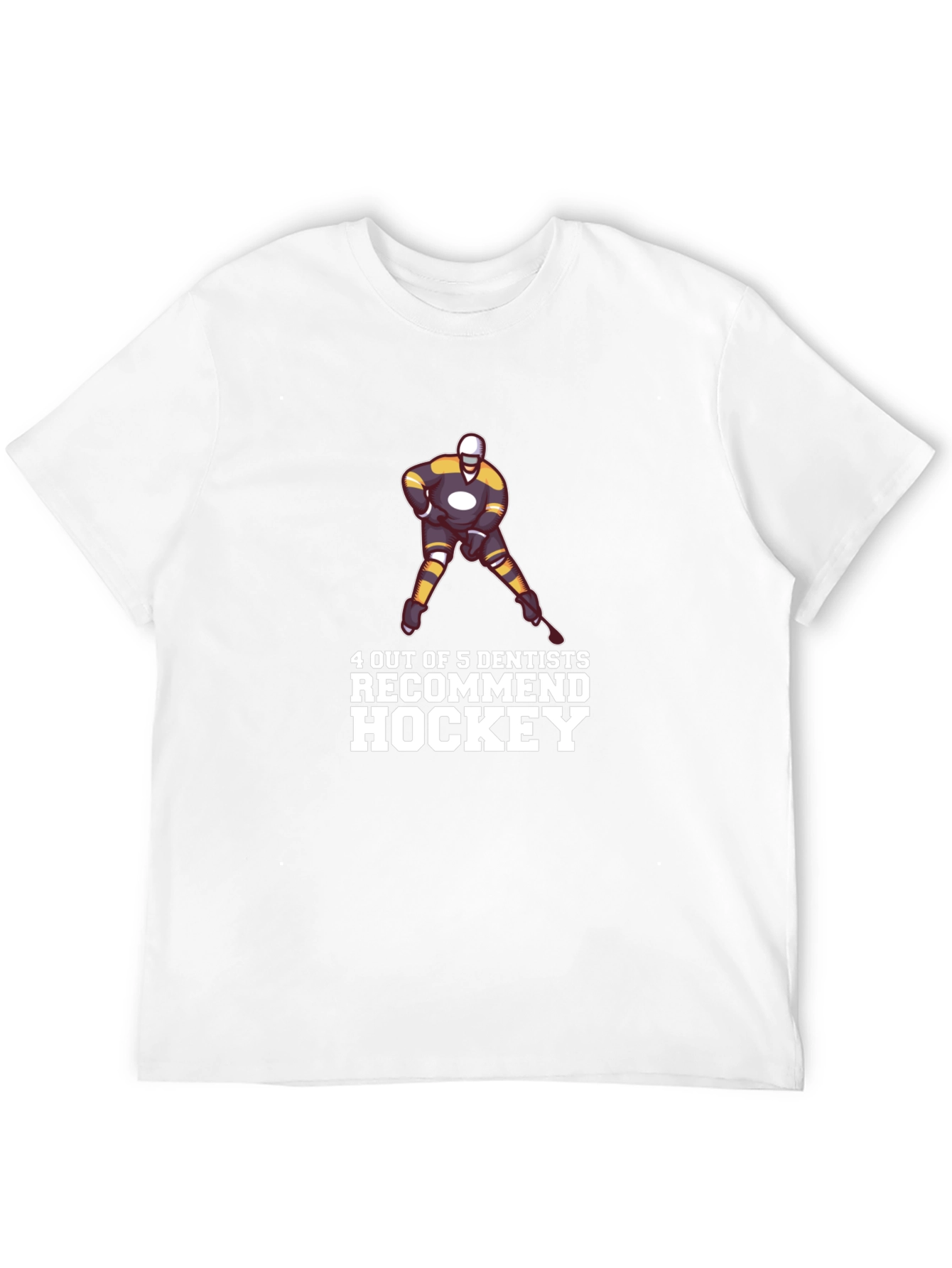 Black Hockey Dentist T-Shirt Funny Tee view 12
