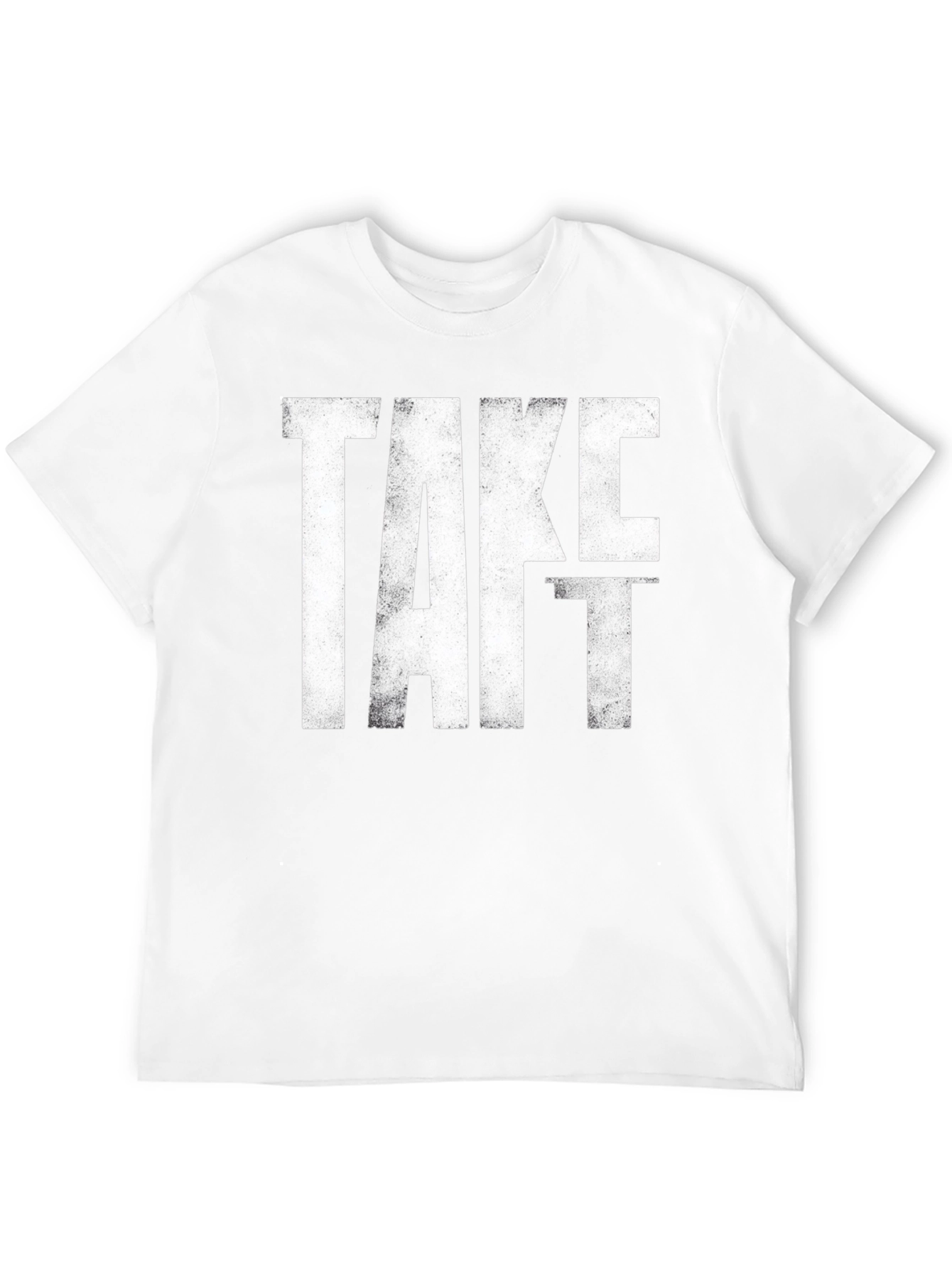 Black Take It Distressed Graphic Tee - Black Cotton T-Shirt view 12