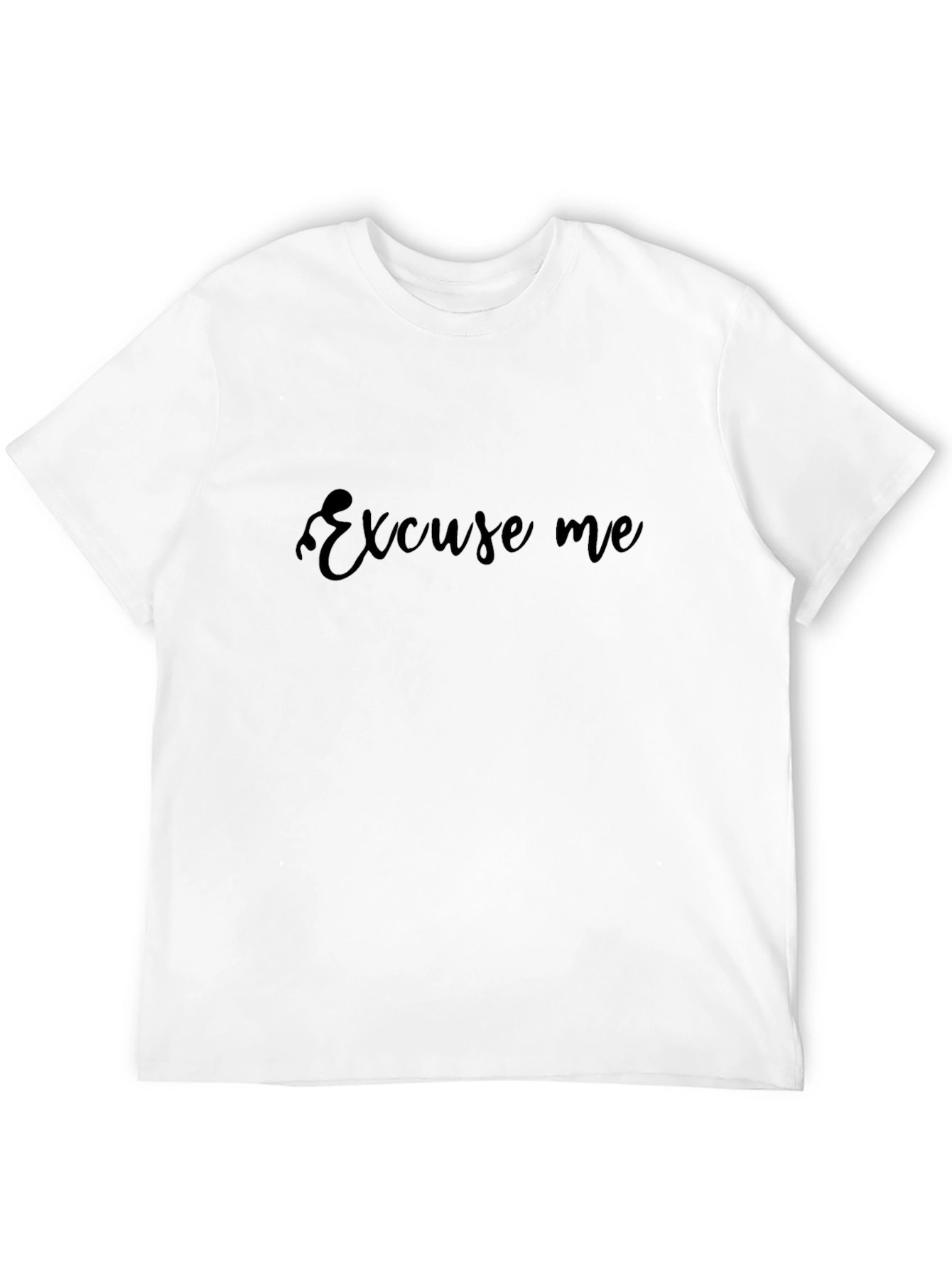 Black Excuse Me Black T-Shirt - Stylish Casual Wear view 12