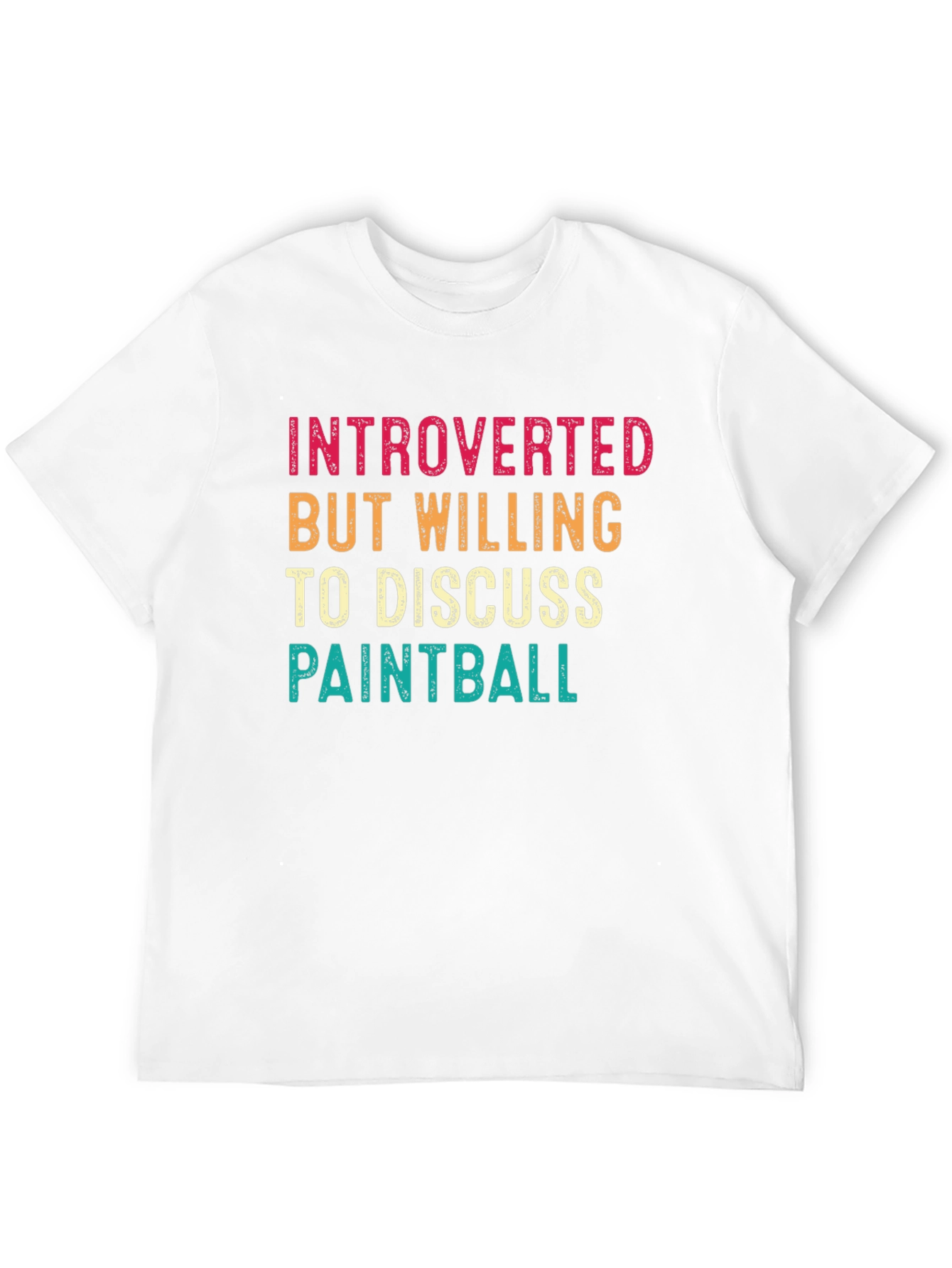 Black Introverted Paintball Enthusiast Graphic Tee view 12