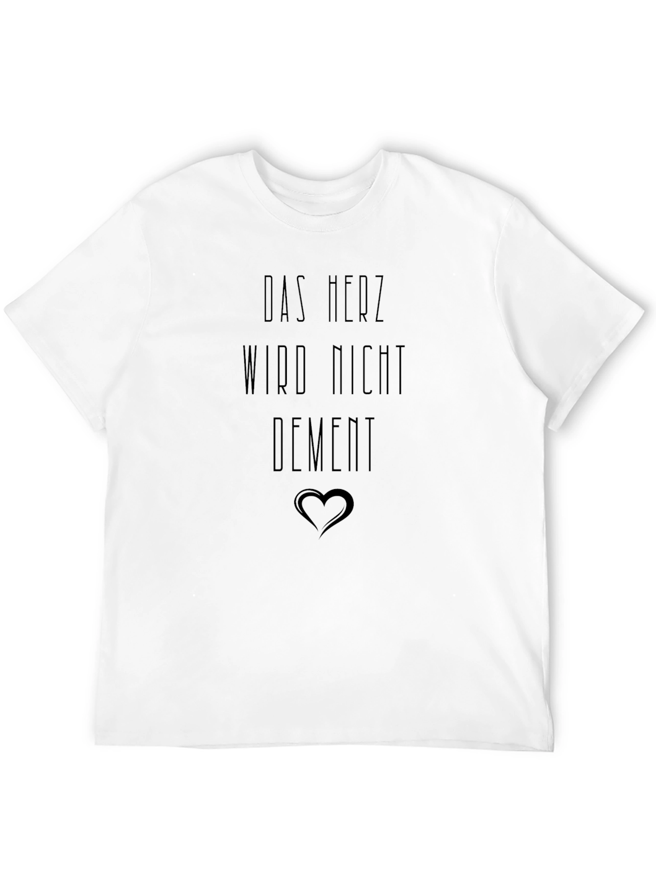 Black Das Herz Wird Nicht Dement T-Shirt view 12