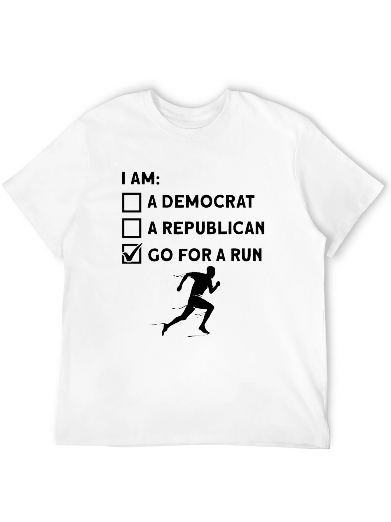 Black Running is My Party T-Shirt view 12