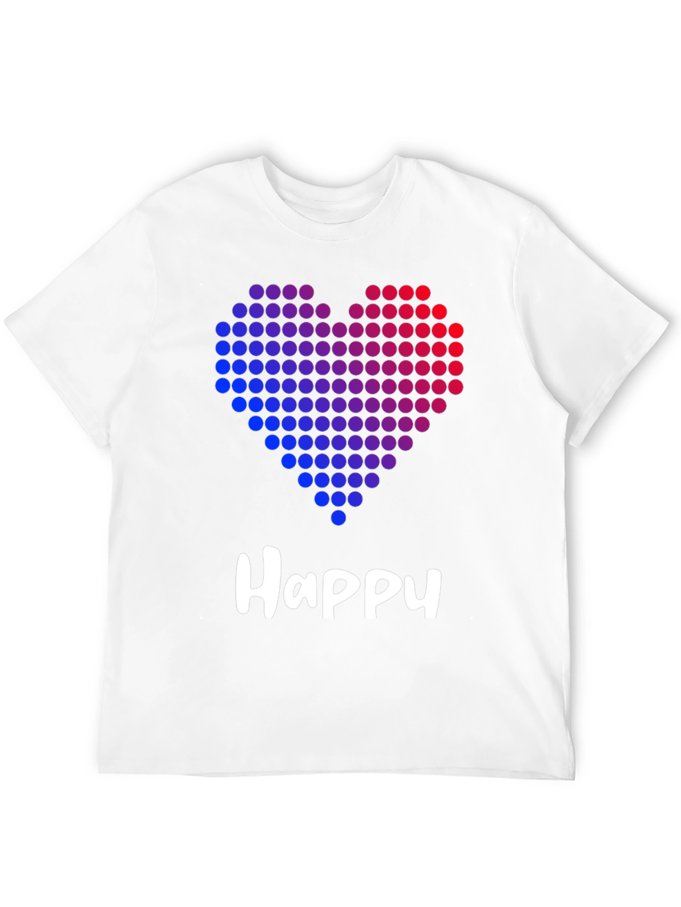 Black Happy Heart Graphic Black T-Shirt view 12
