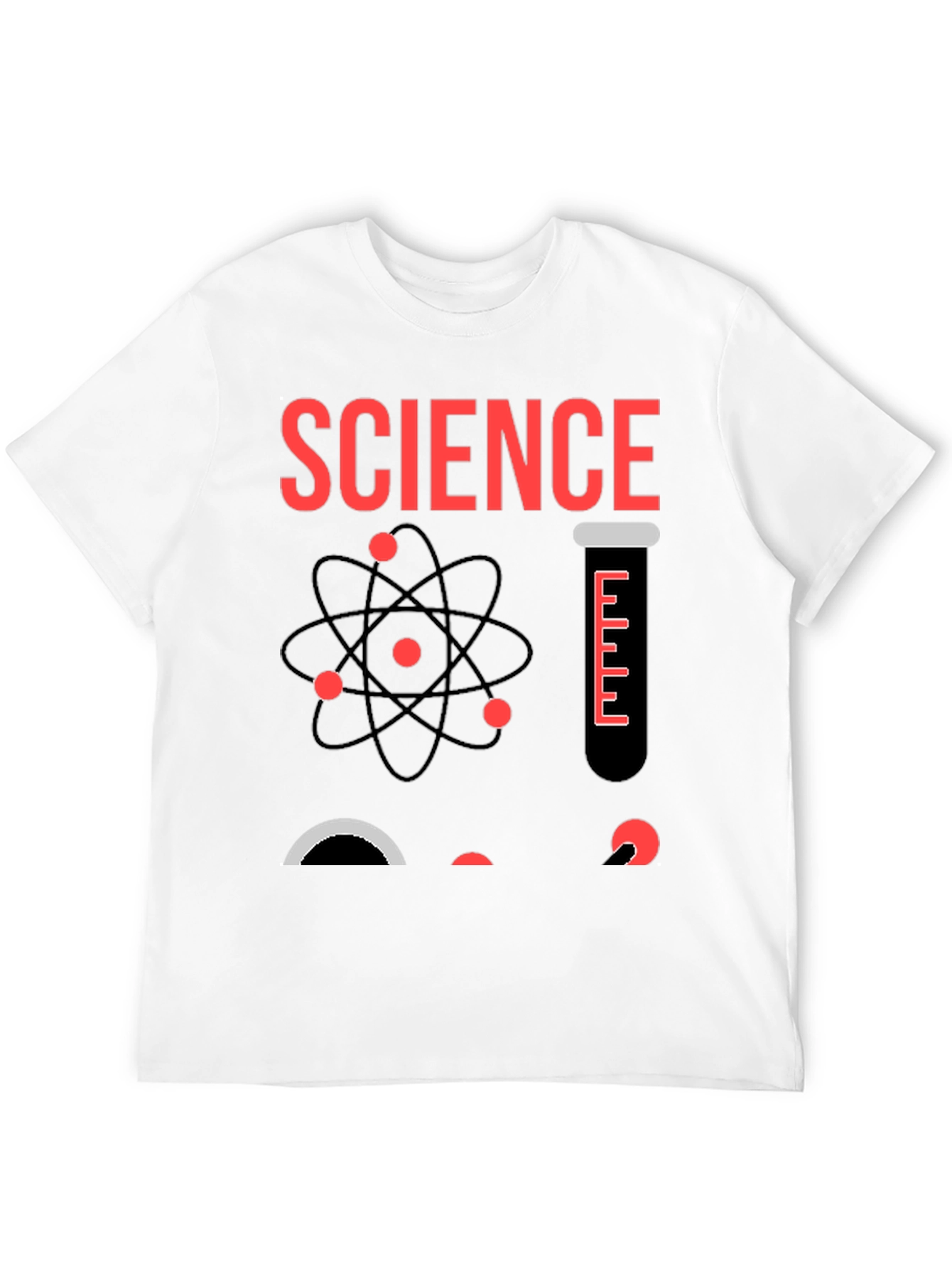 Black Science Graphic T-Shirt - Black Cotton Blend view 12