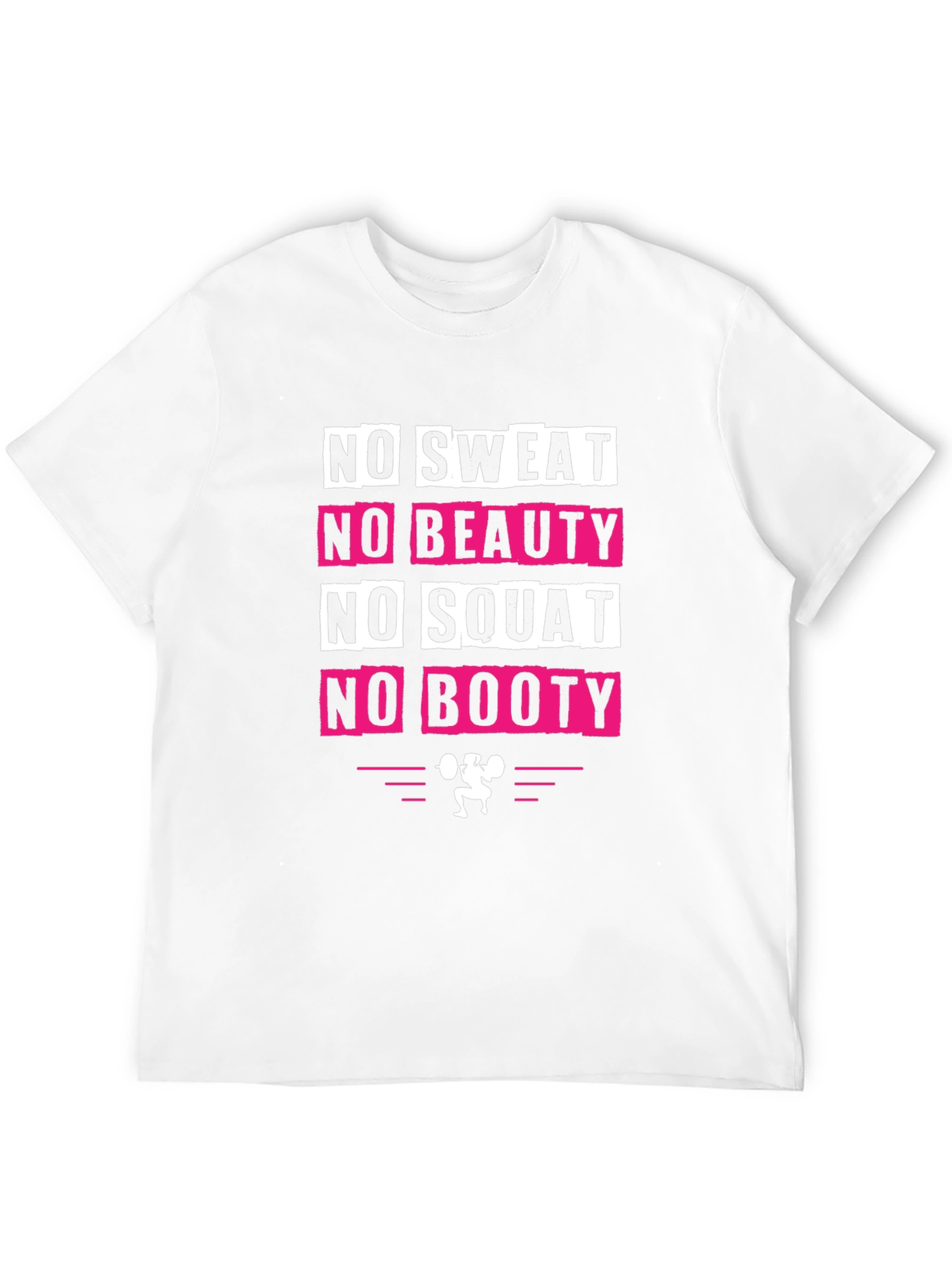 Black No Sweat No Booty Graphic Tee view 12