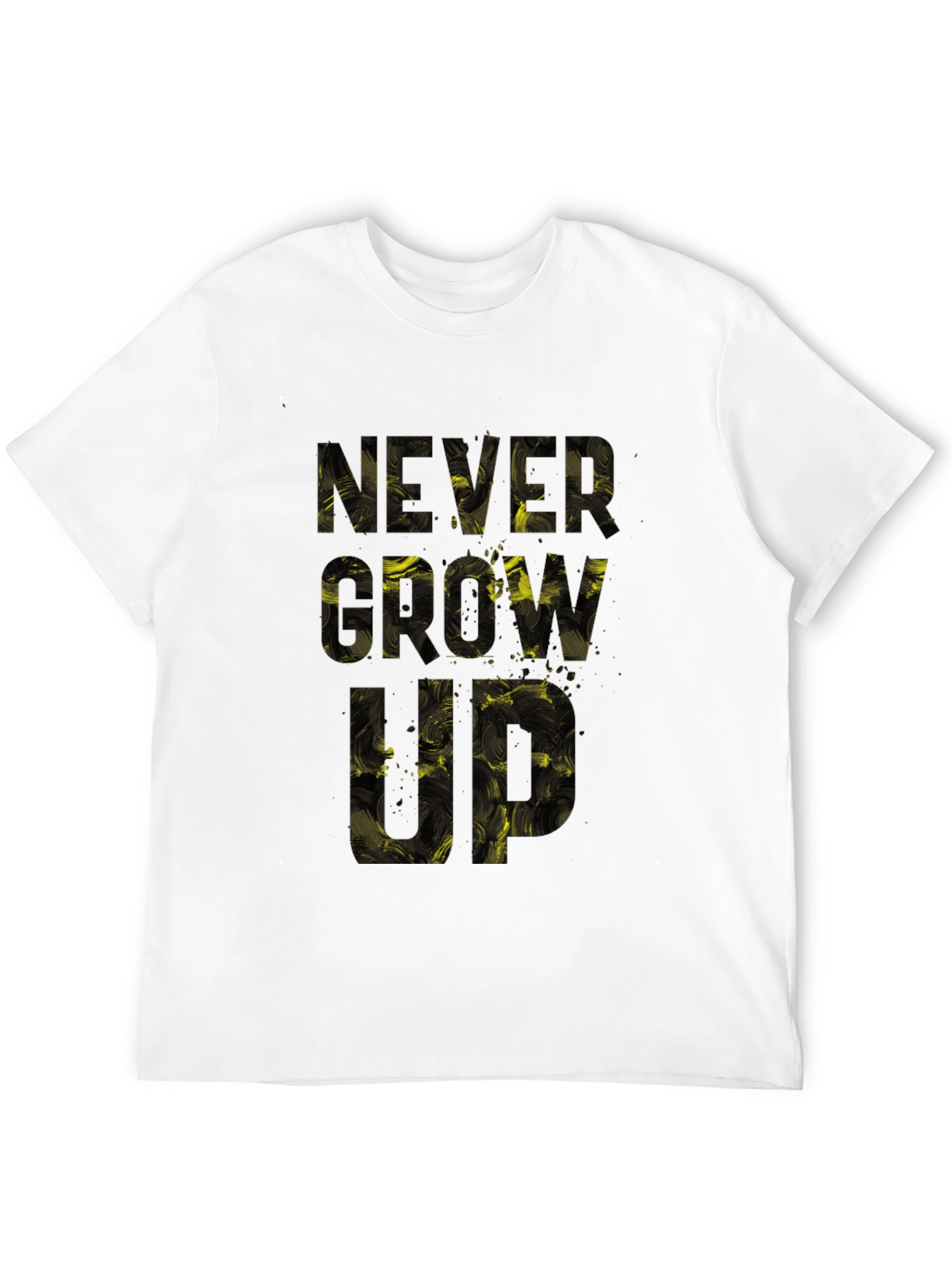 Never Grow Up Black T-Shirt - 12