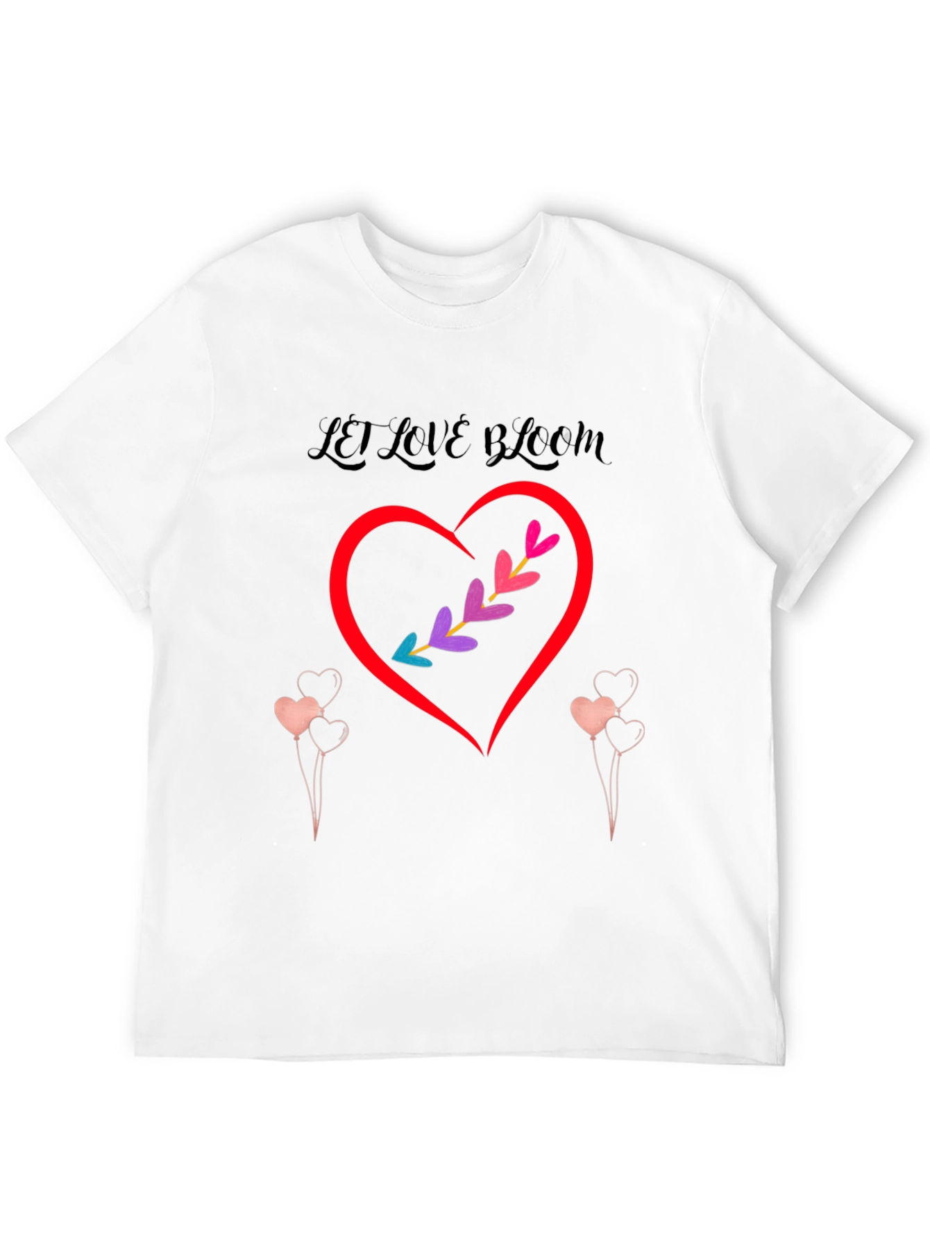 Black Love Bloom Black Graphic T-Shirt view 12