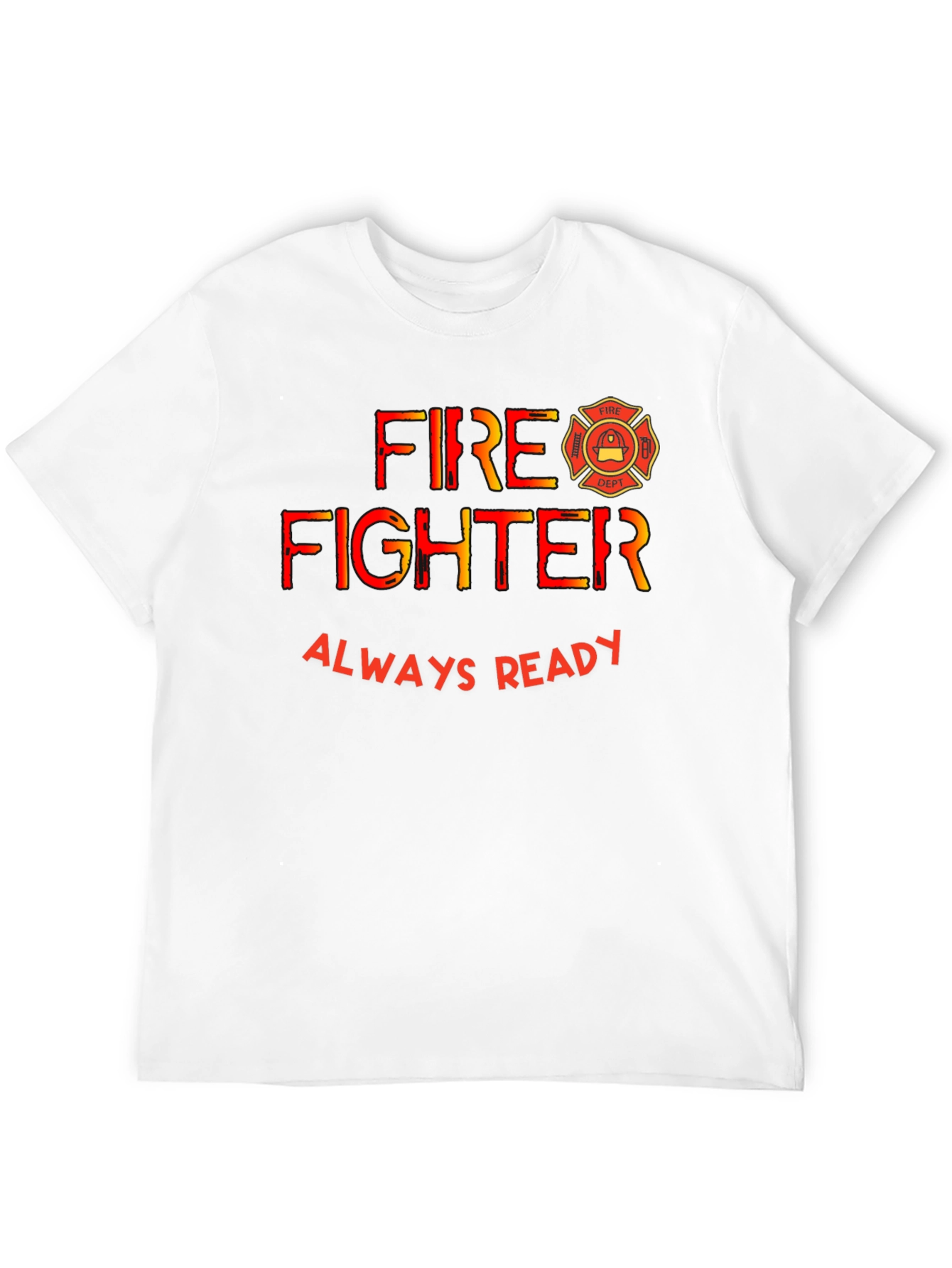 Black Firefighter Always Ready Black T-Shirt view 12