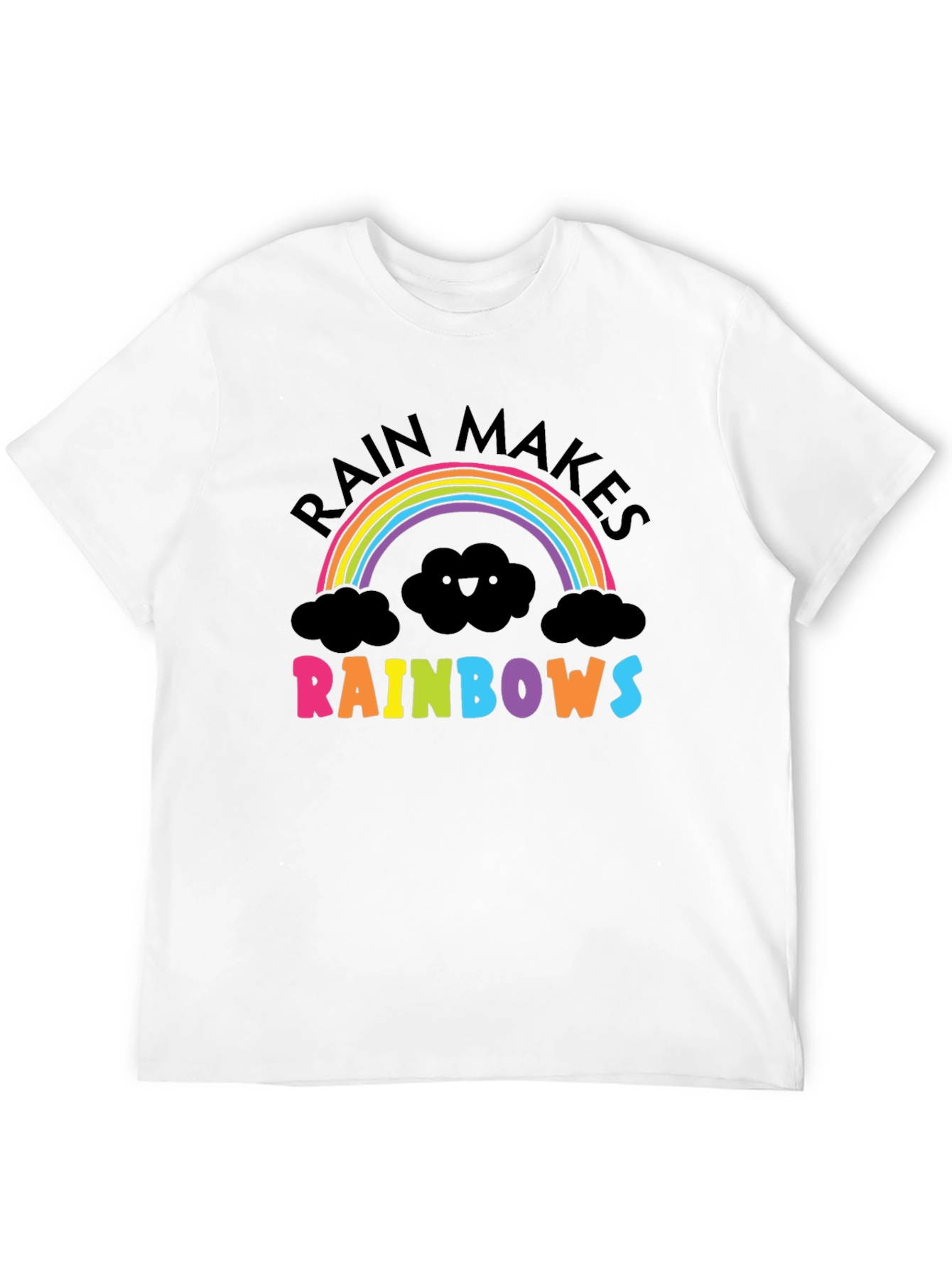 Black Rain Makes Rainbows Graphic T-Shirt view 12