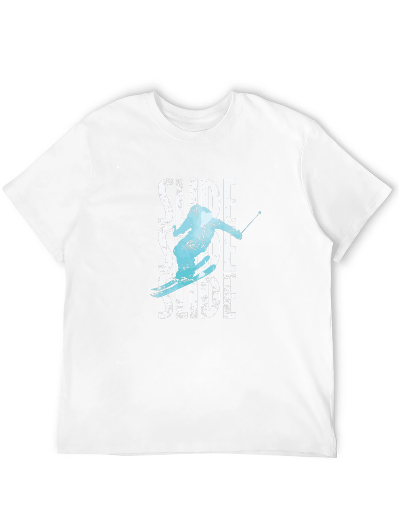 Black Men's Black "Slide" Graphic Print T-Shirt view 12