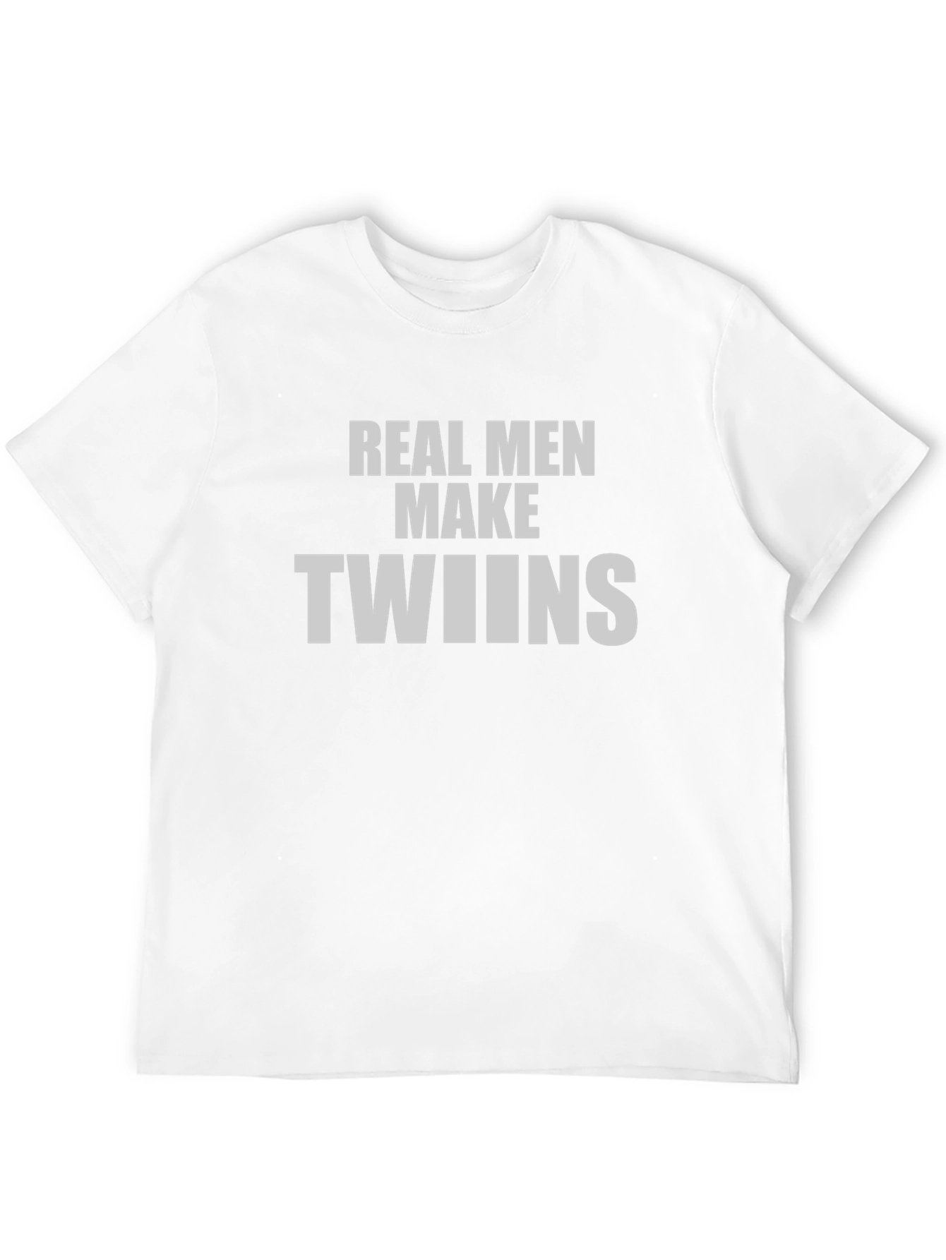 Black Real Men Make Twins T-Shirt view 12